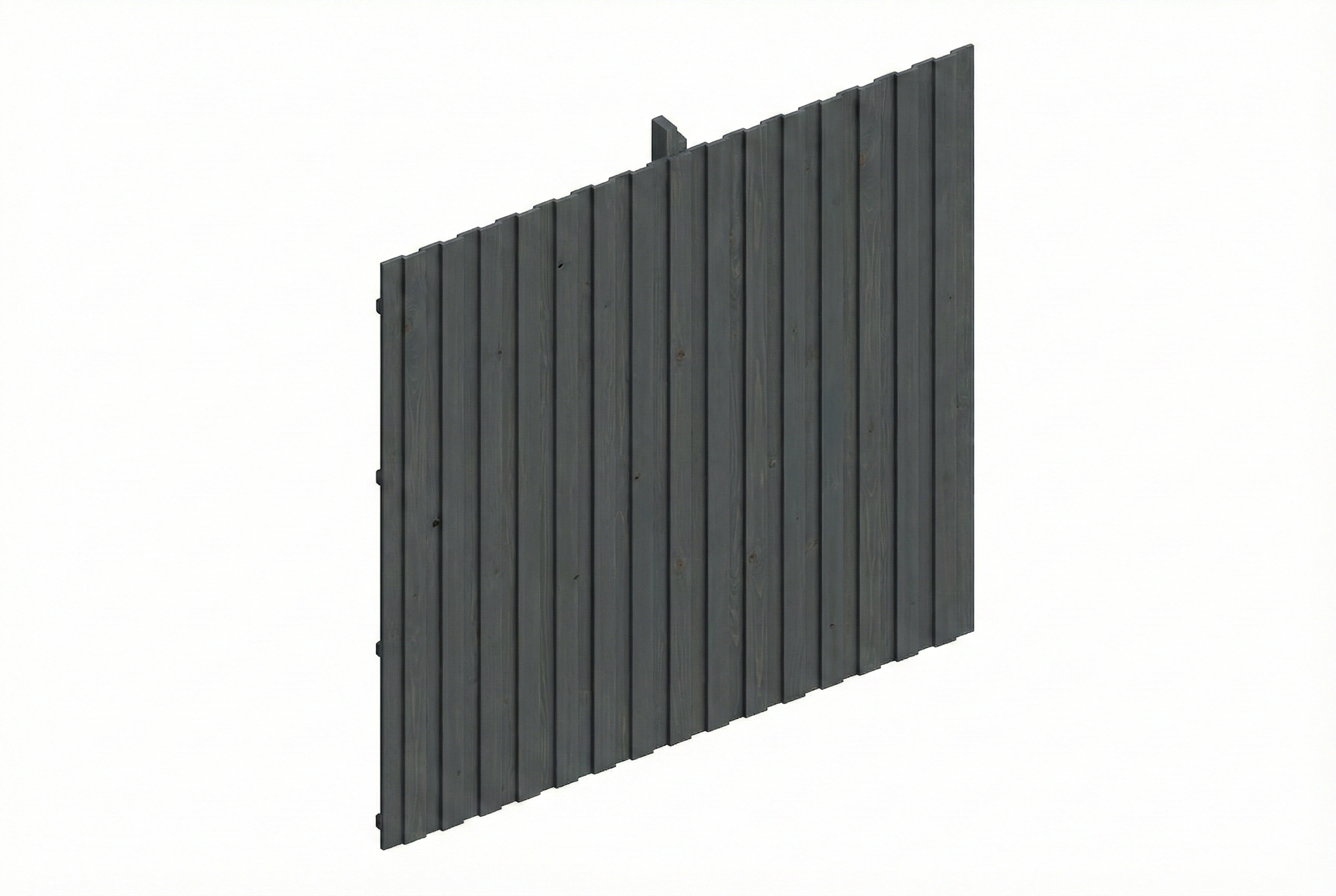 paroi arrière panneaux à lattes verticales 362 x 330 cm, épicéa, gris ardoise