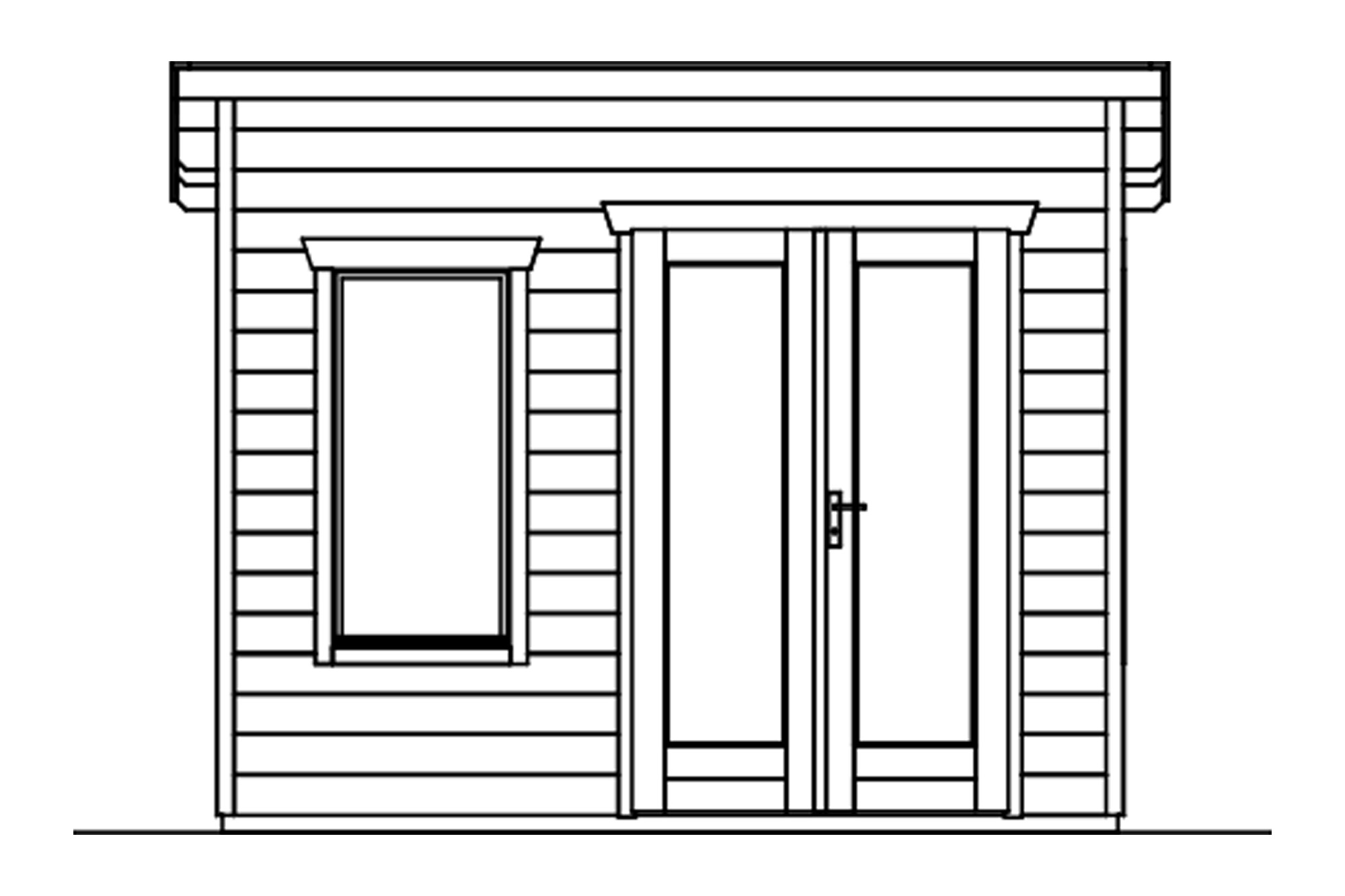 Abri de jardin Solna, 300 x 215 cm, non traité