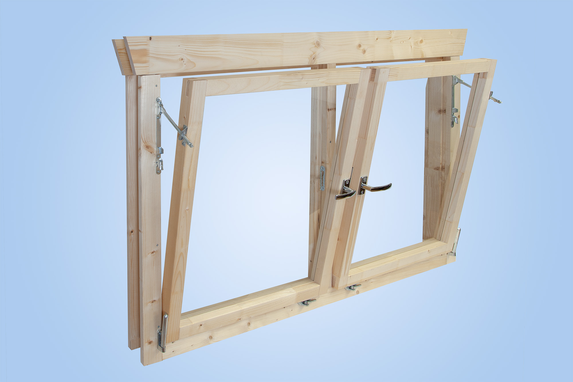 Fenster von innen (Kippfunktion), Darstellung ohne Sprossen