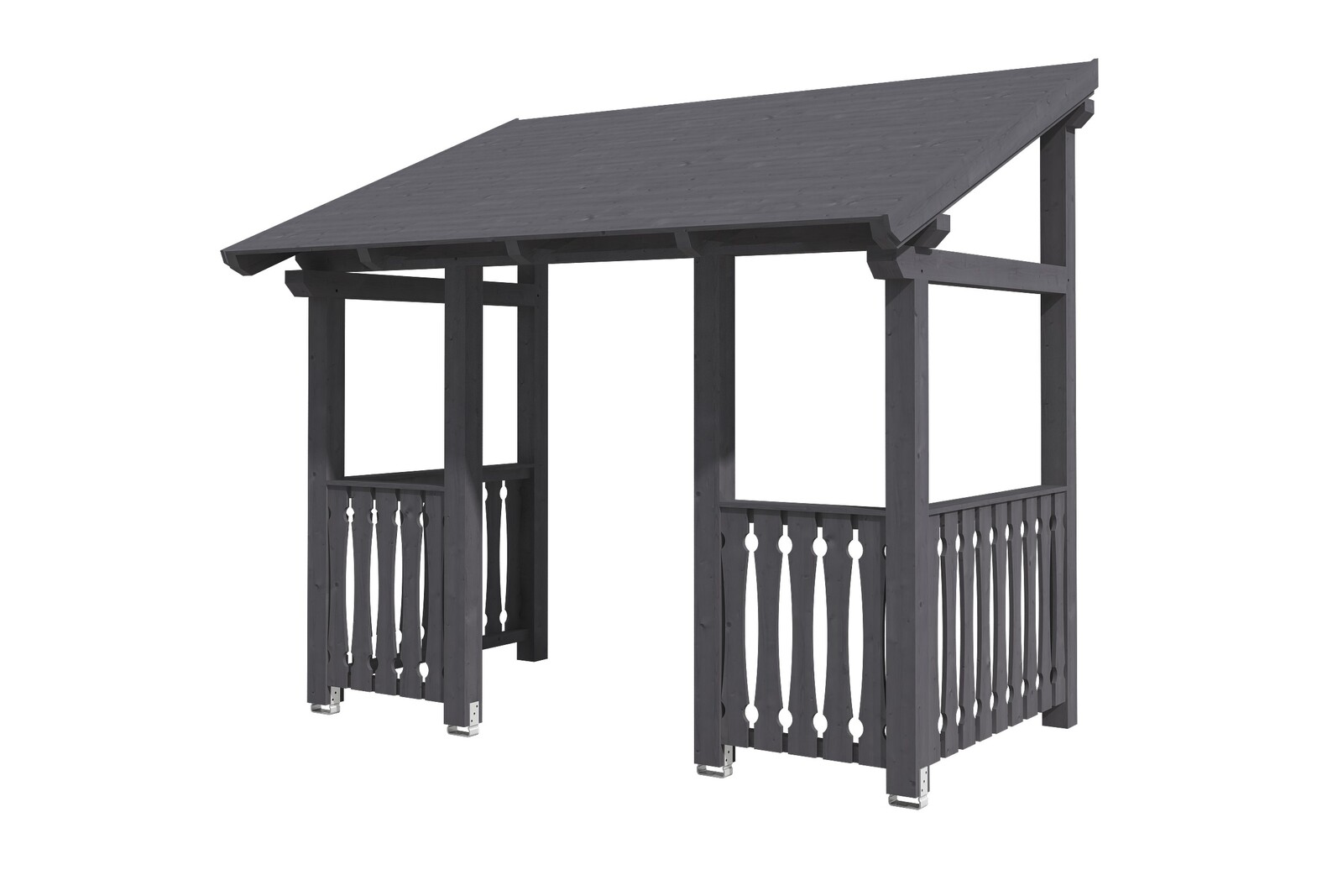 Vordach Paderborn Typ 8, 336 x 202 cm, schiefergrau