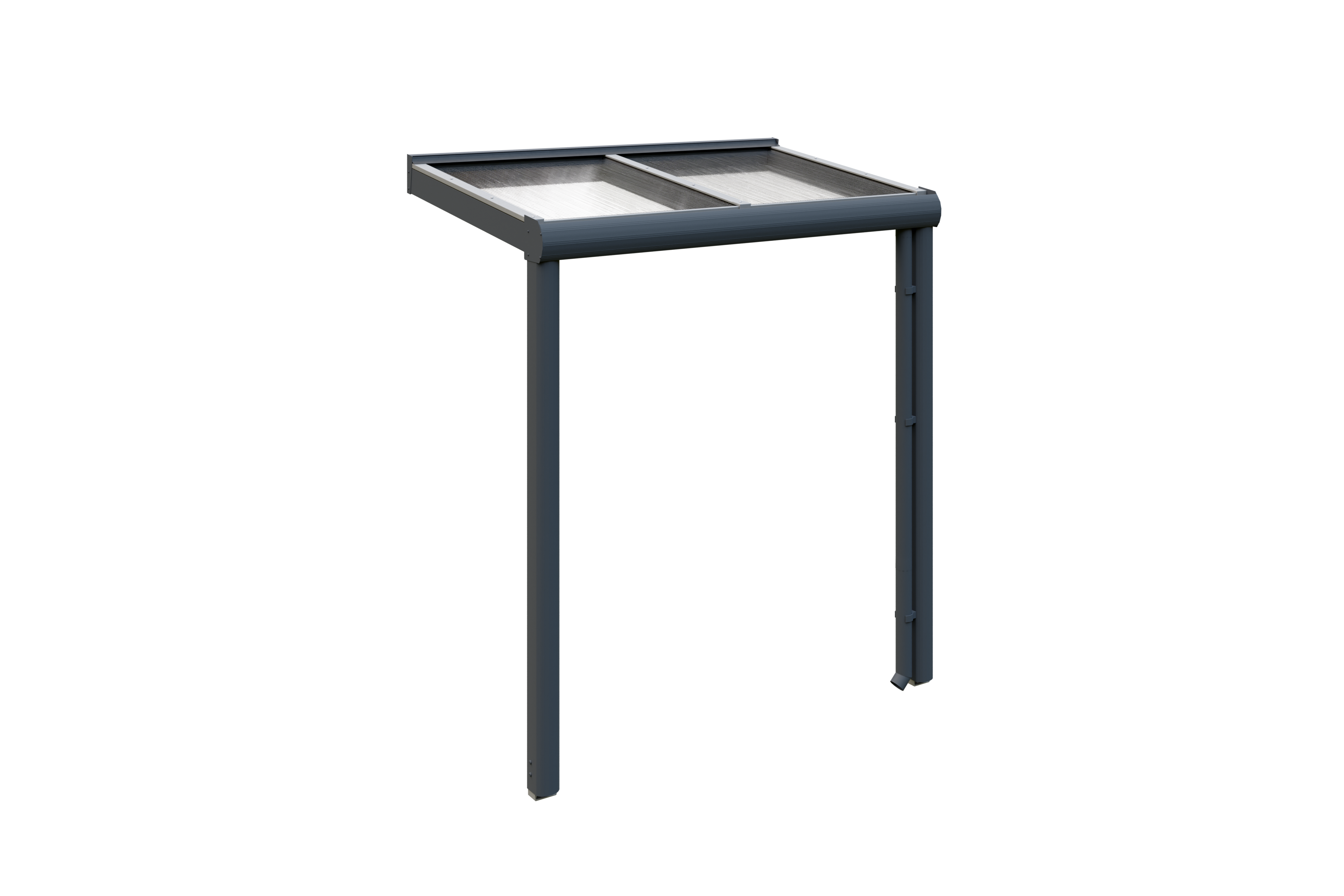 Produktbild: Vordach Greifswald, farblich behandelt in anthrazit