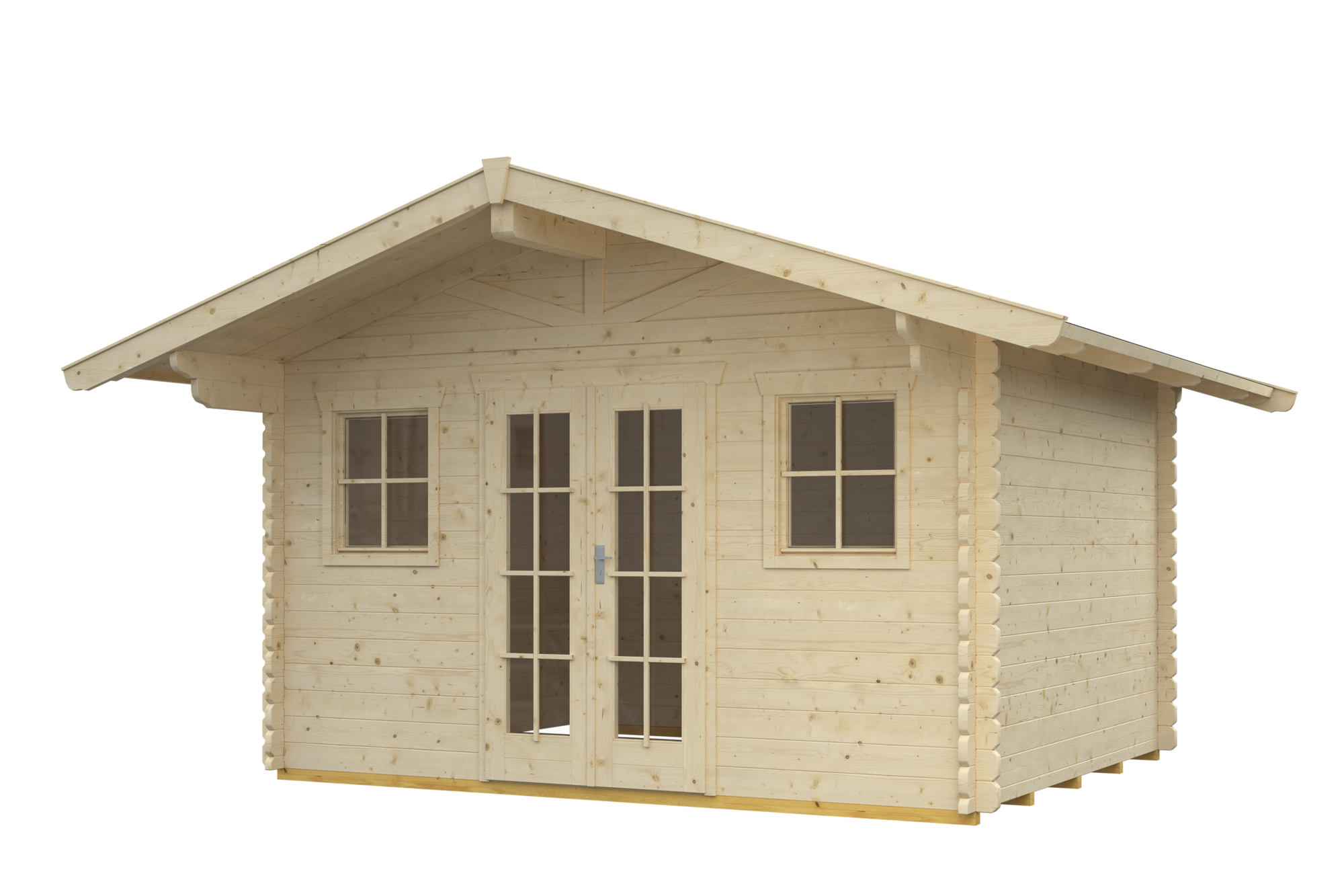 Abri de jardin DAVOS 1, 380x300cm, 45mm, non traité