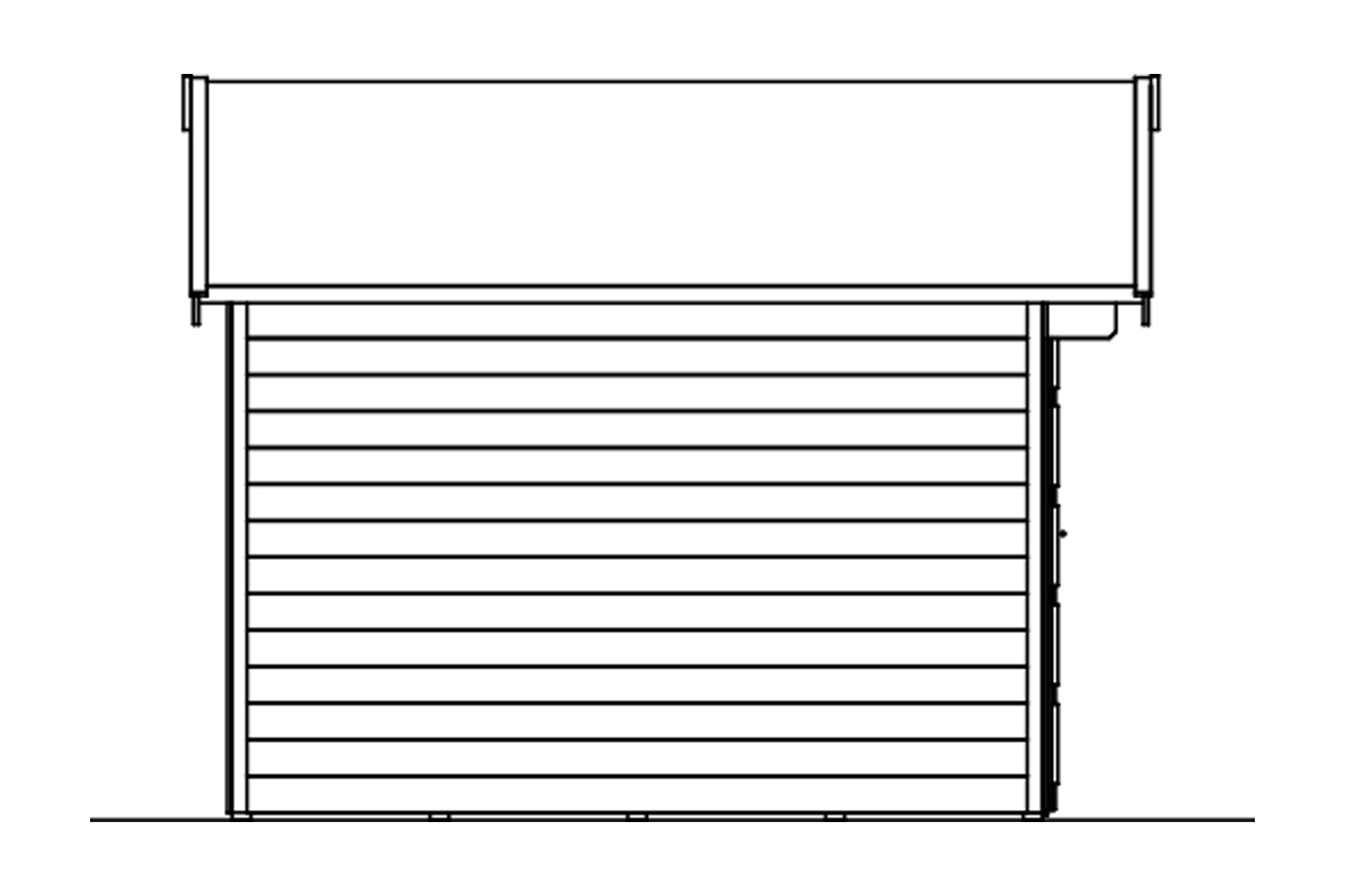 Gartenhaus Hengelo 250 x 300 cm, schwedenrot