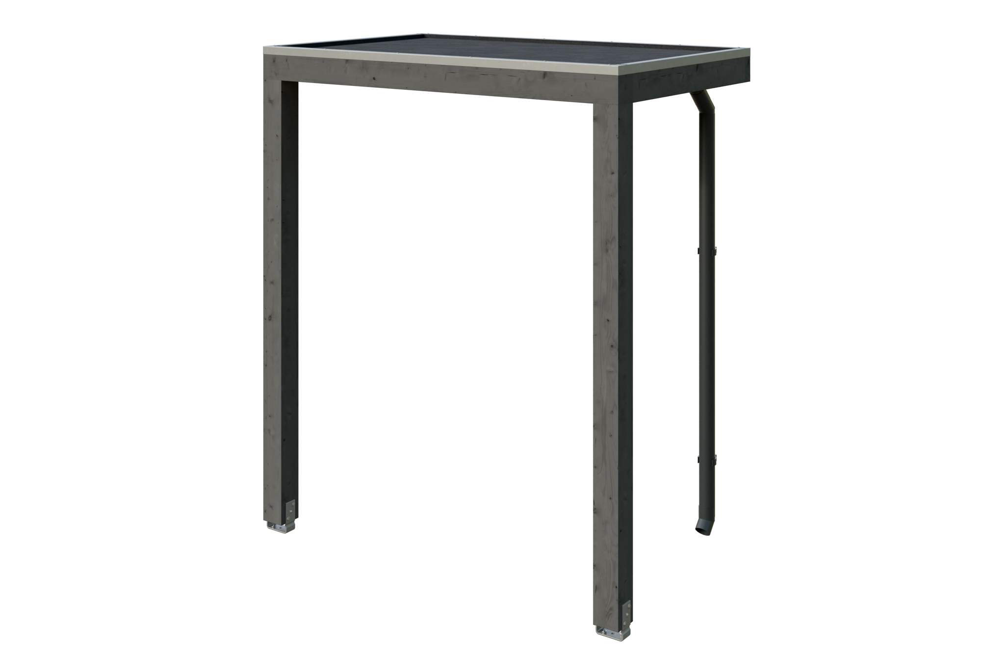 Produktbild: Vordach Fehmarn, farblich behandelt in schiefergrau