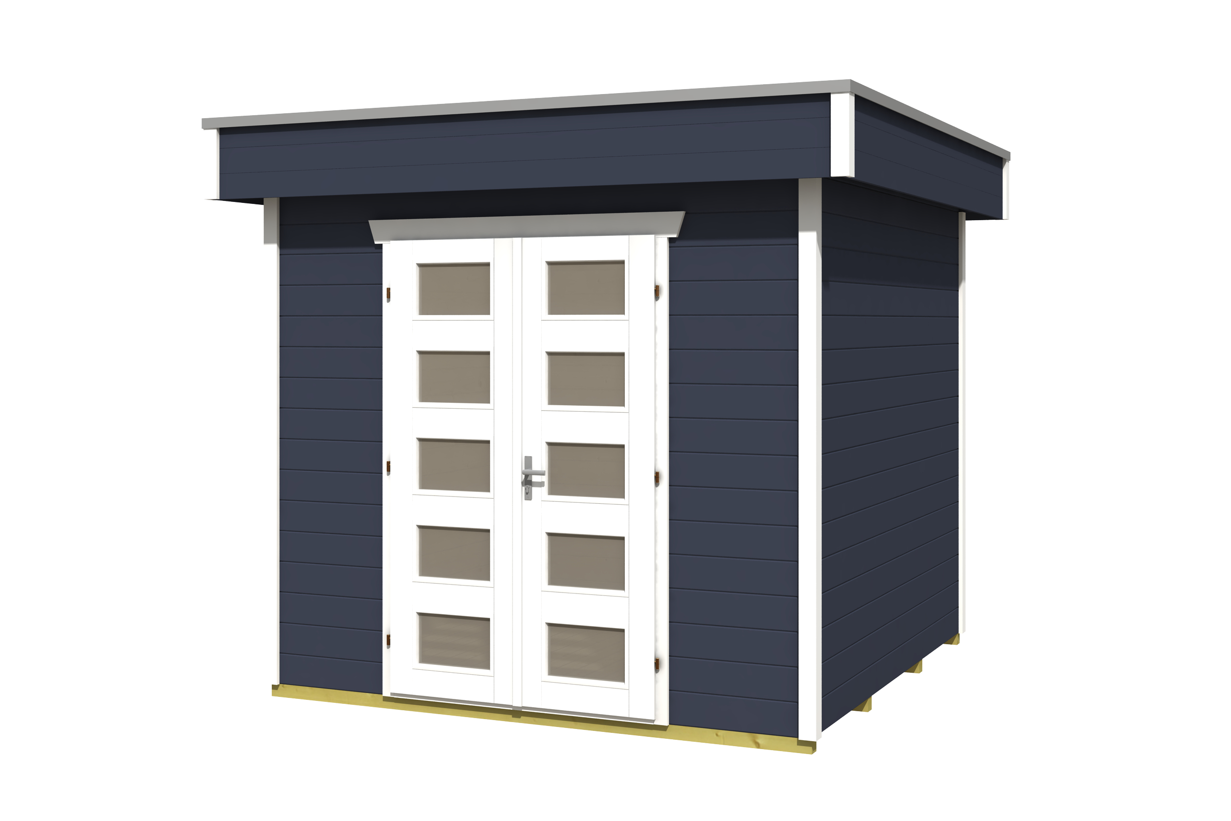 Tuinhuis Venlo 1, 28mm 250 x 250 cm, leigrijs