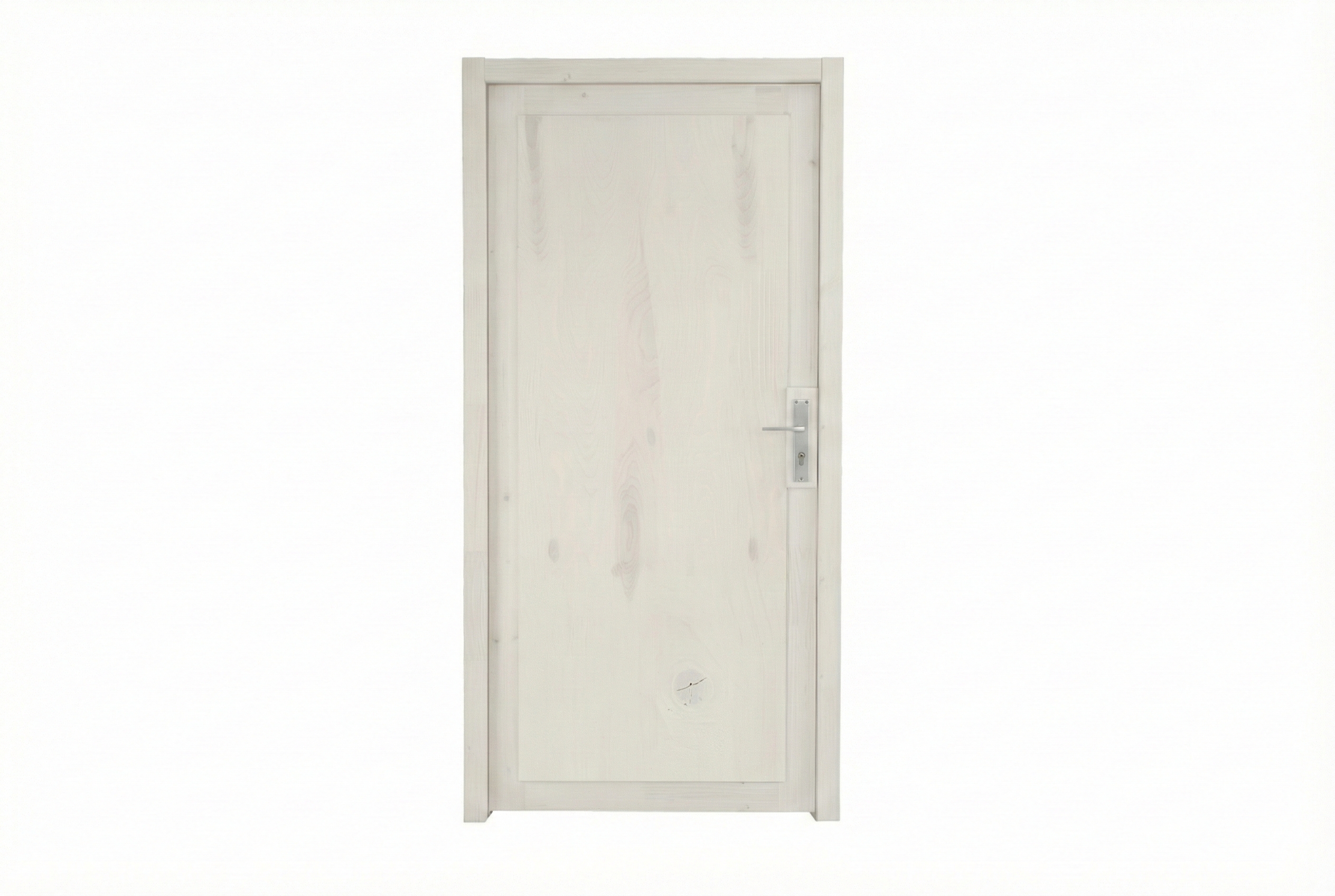 Single door for carports 98 x 198 cm, colour pre-treated in white