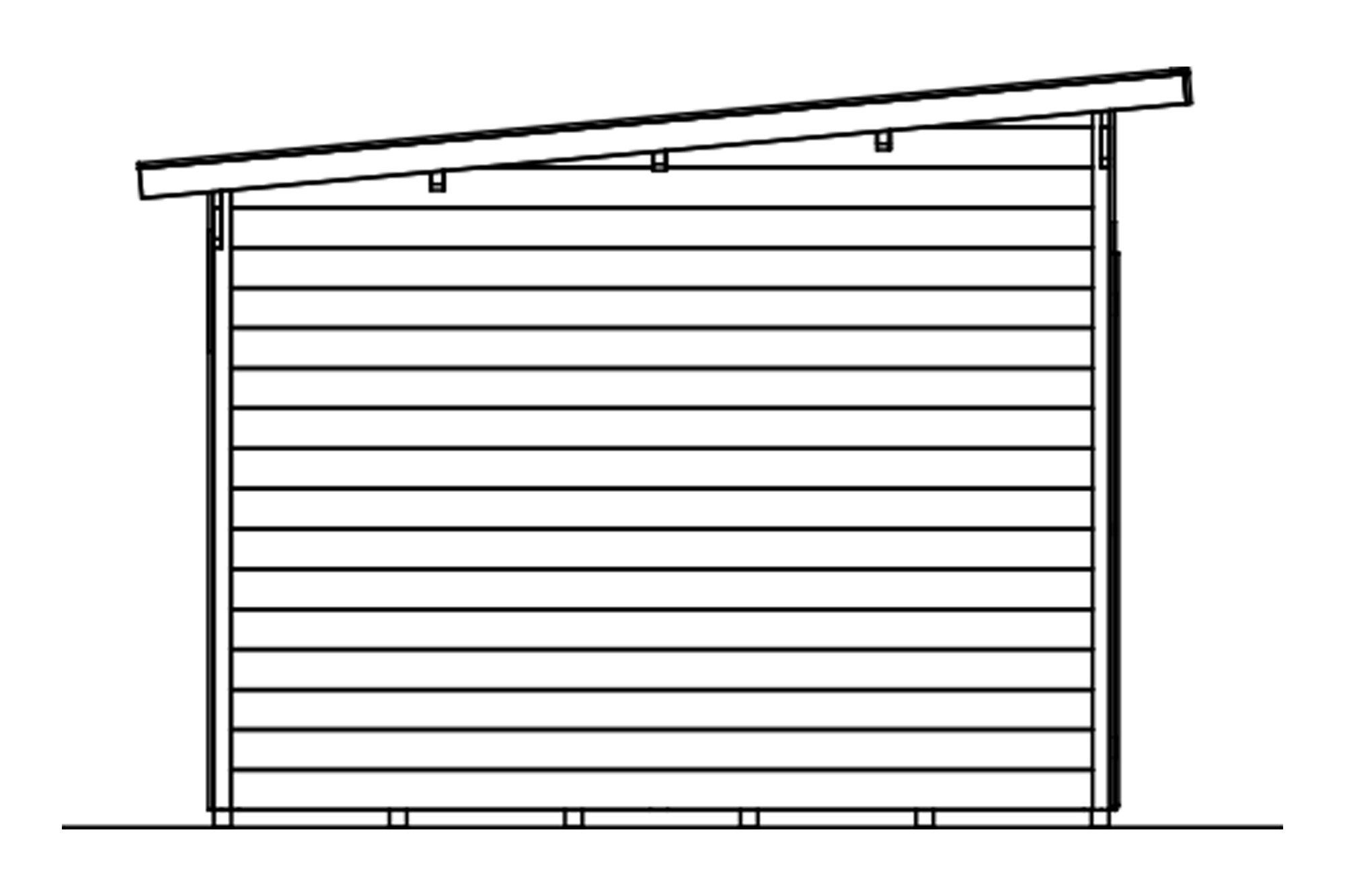 Abri de jardin Flex, 450 x 300 cm, non traité