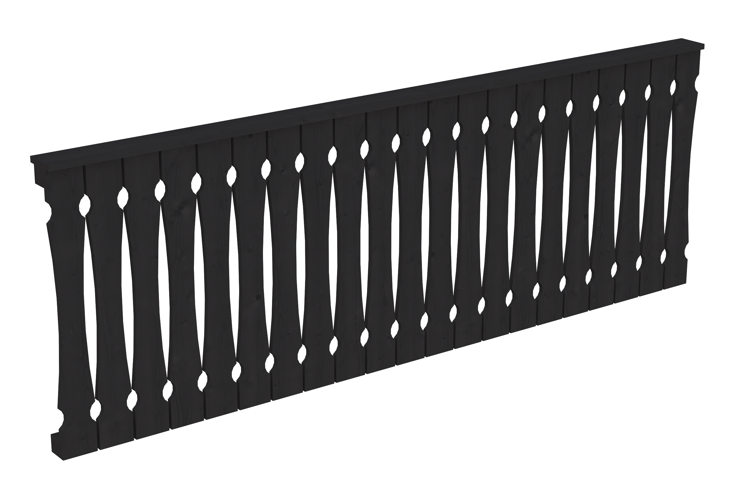 Produktbild: Brüstung aus Balkonschalung, Breite 270 cm