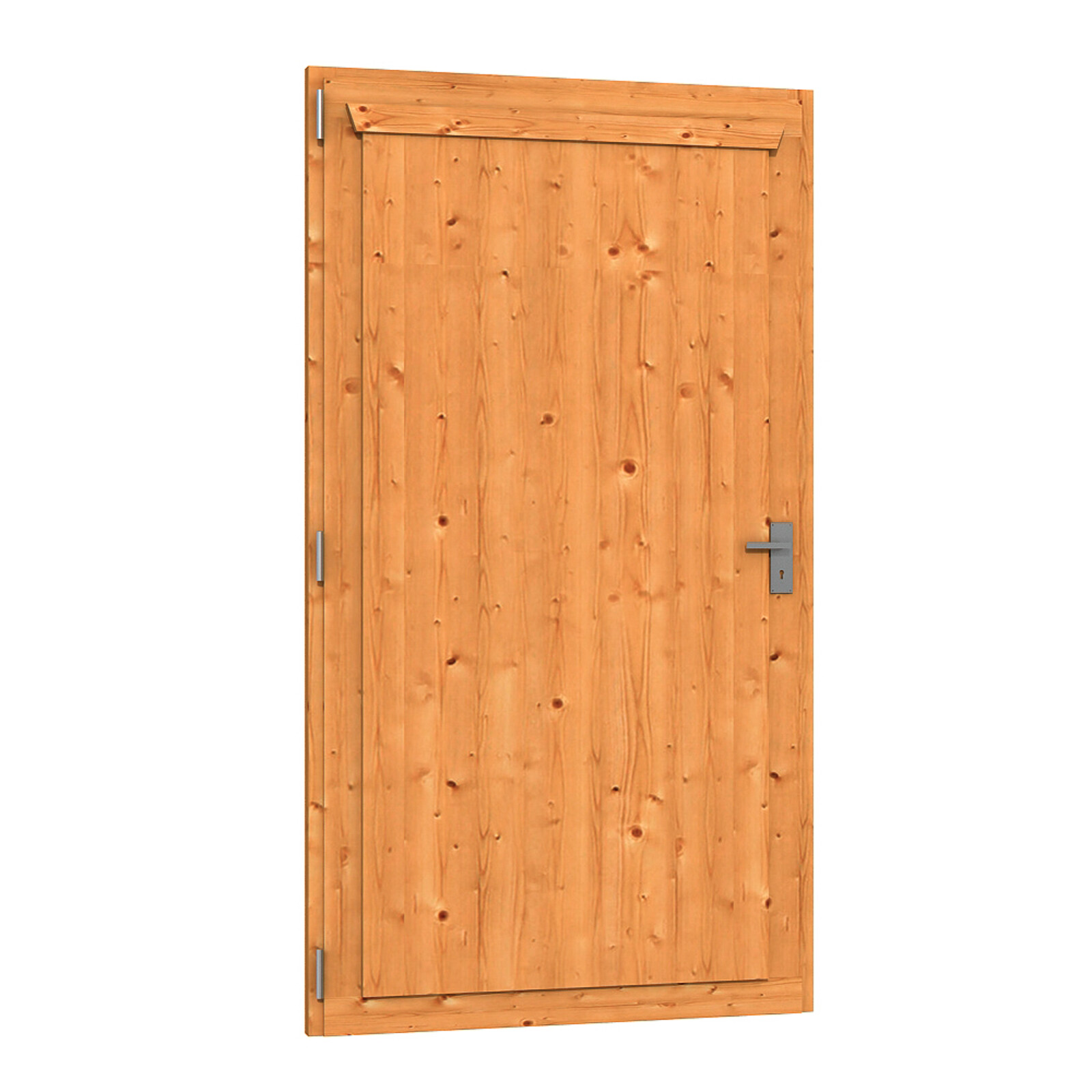 Porte simple 98 x 198 cm, dimensions de passage 82 x 190 cm, traitement coloré chêne clair