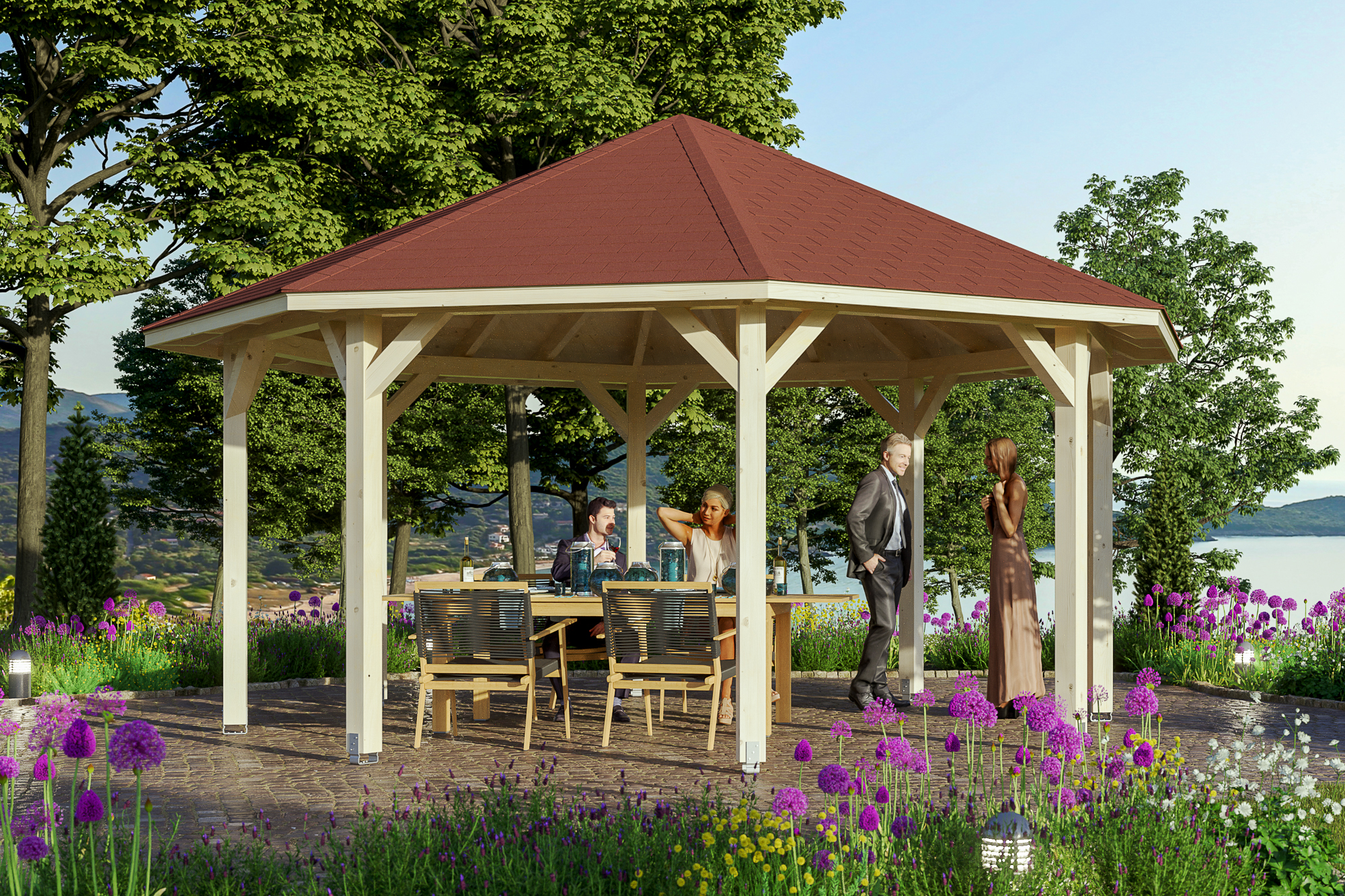 Ambientebild: Pavillon Nice 3, farblich unbehandelt