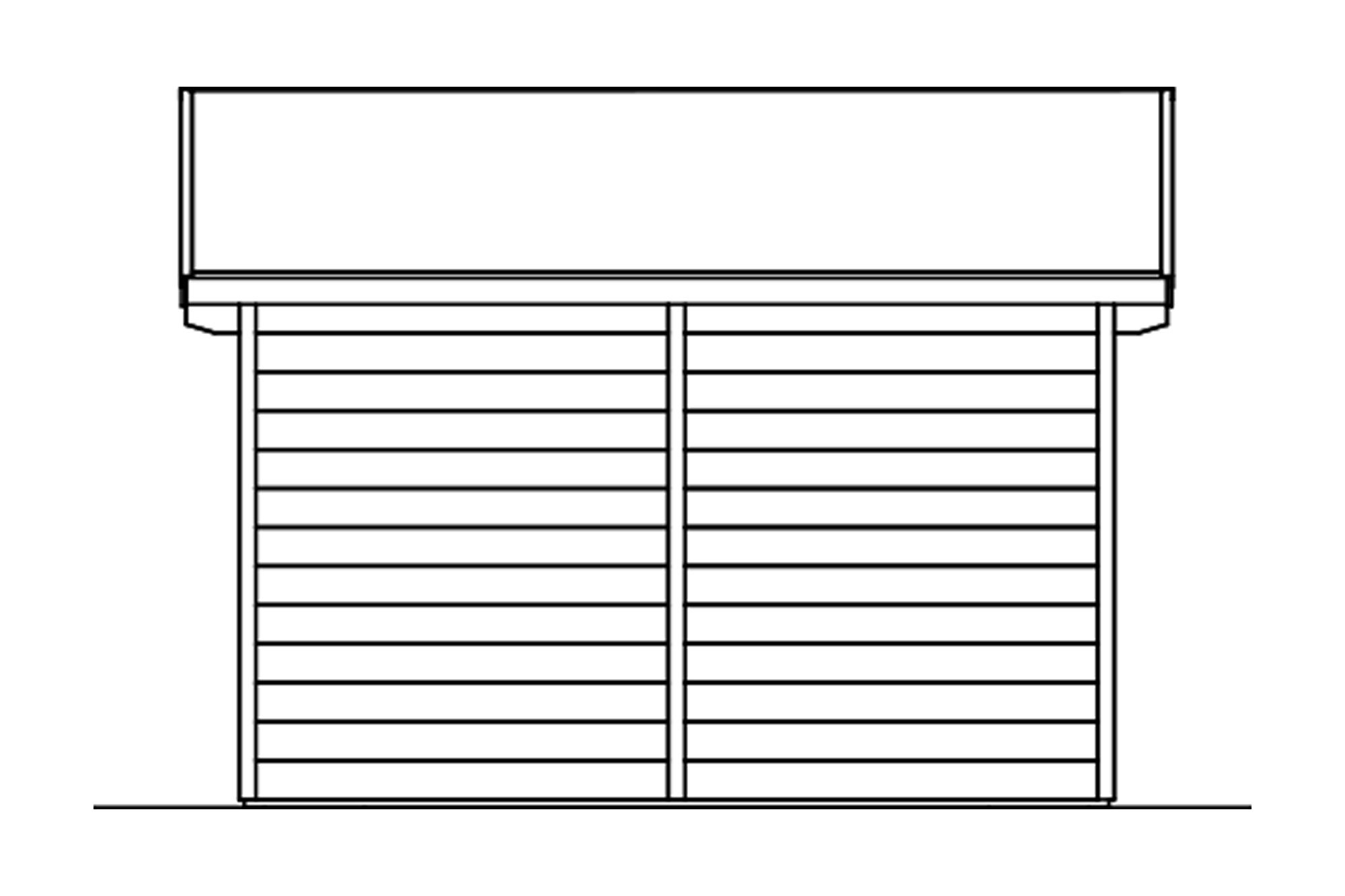 Shelter Ole 300 x 250 cm, untreated