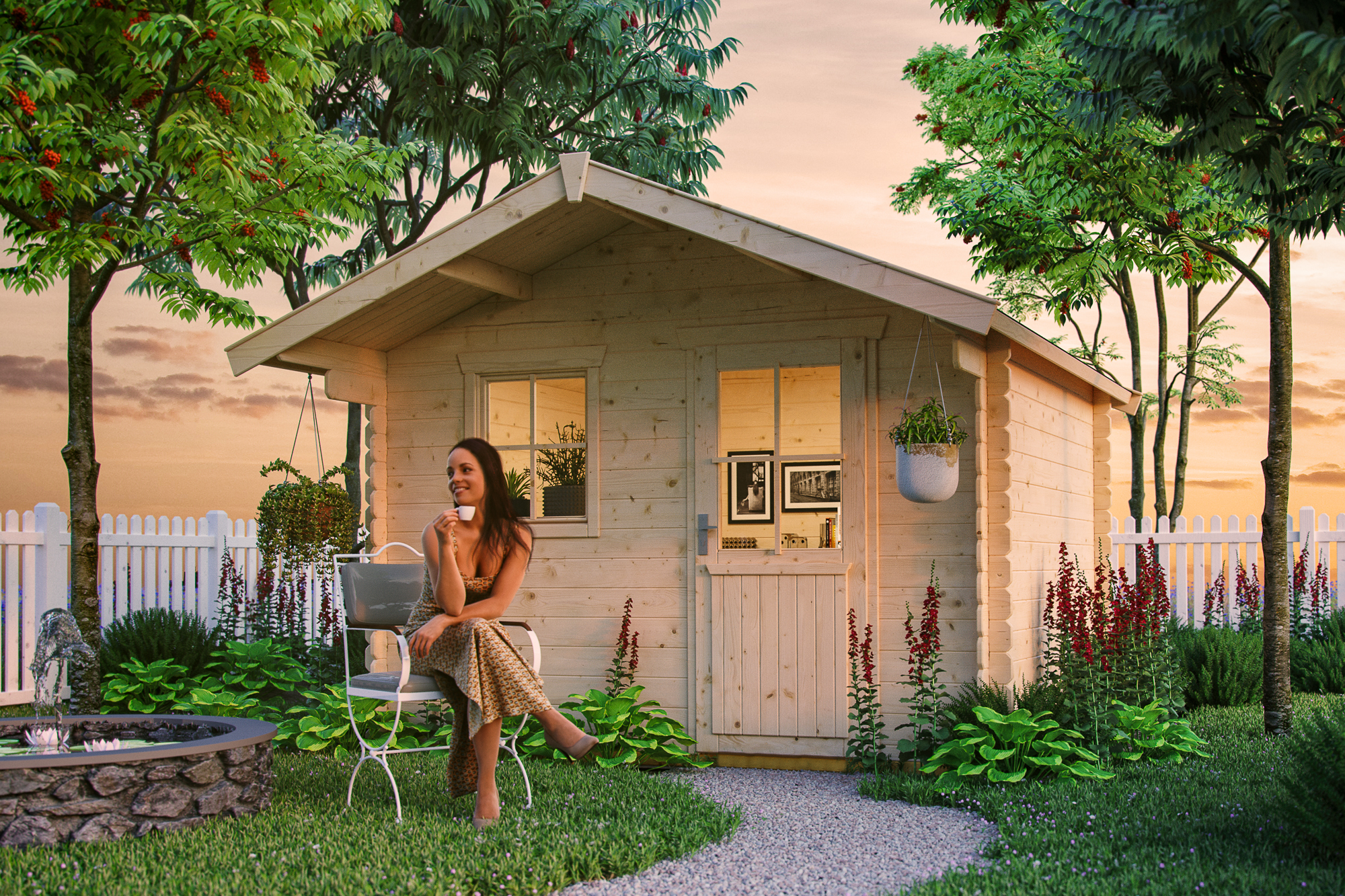 Log cabin Como