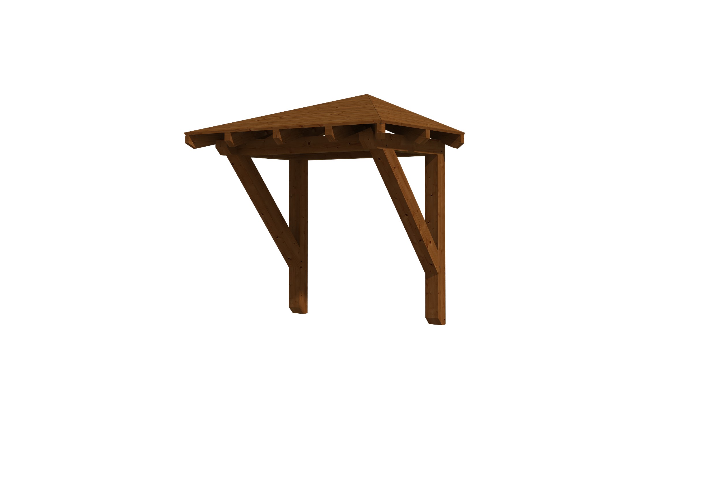 Canopy Wesel type 1, 188 x 126 cm, colour pre-treated walnut