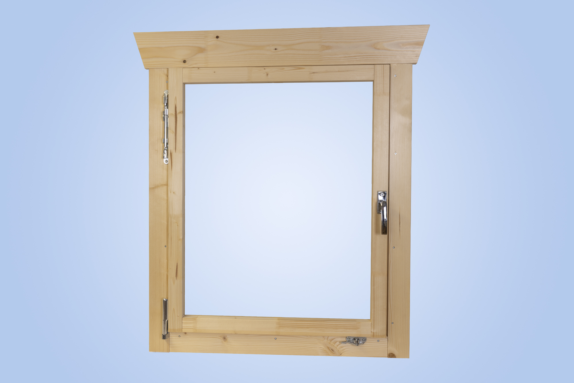 Fenster von innen, Darstellung ohne Sprossen