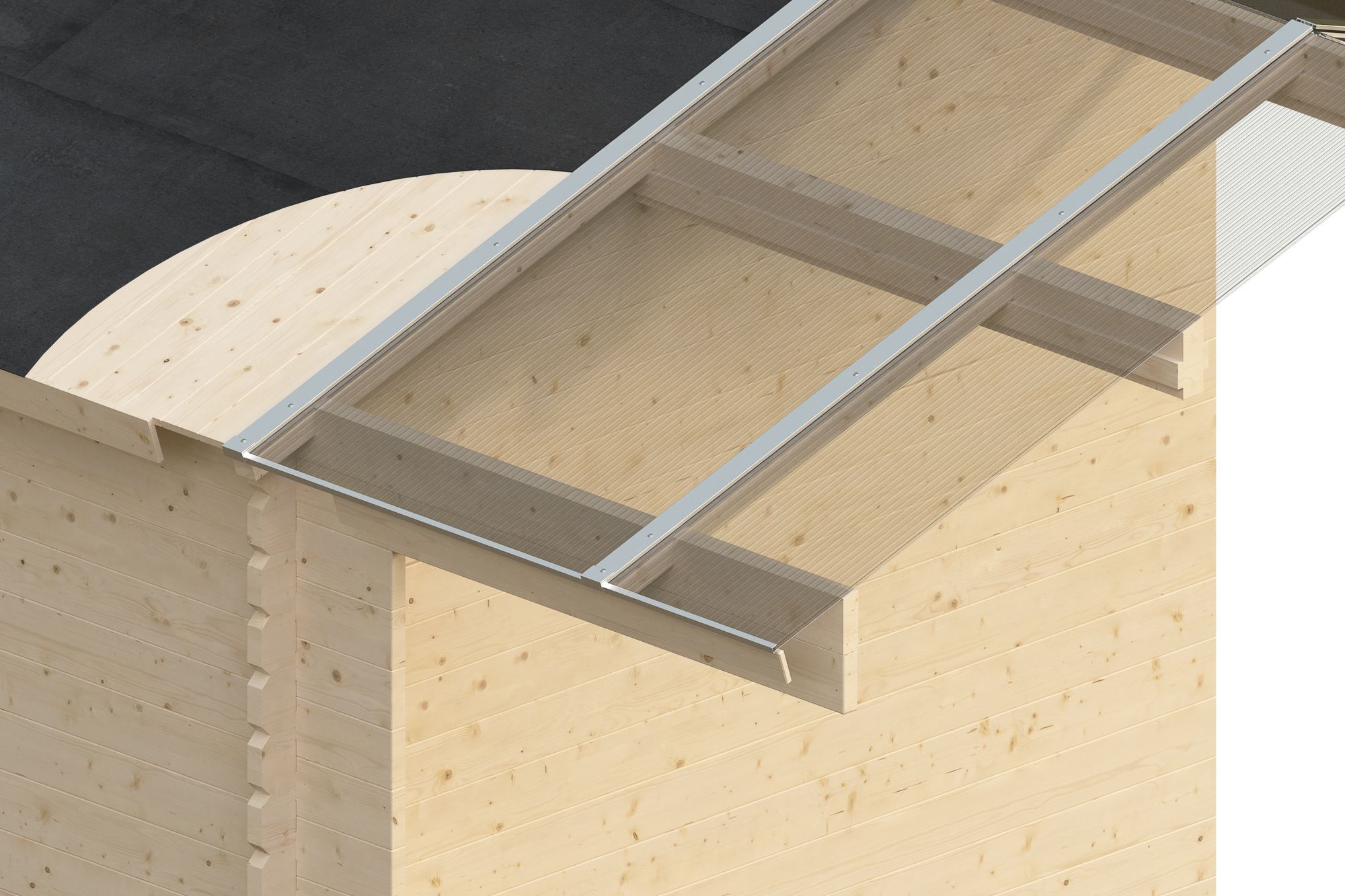 Abri de jardin HOLMESTRAND 380x610cm, 45mm, non traité