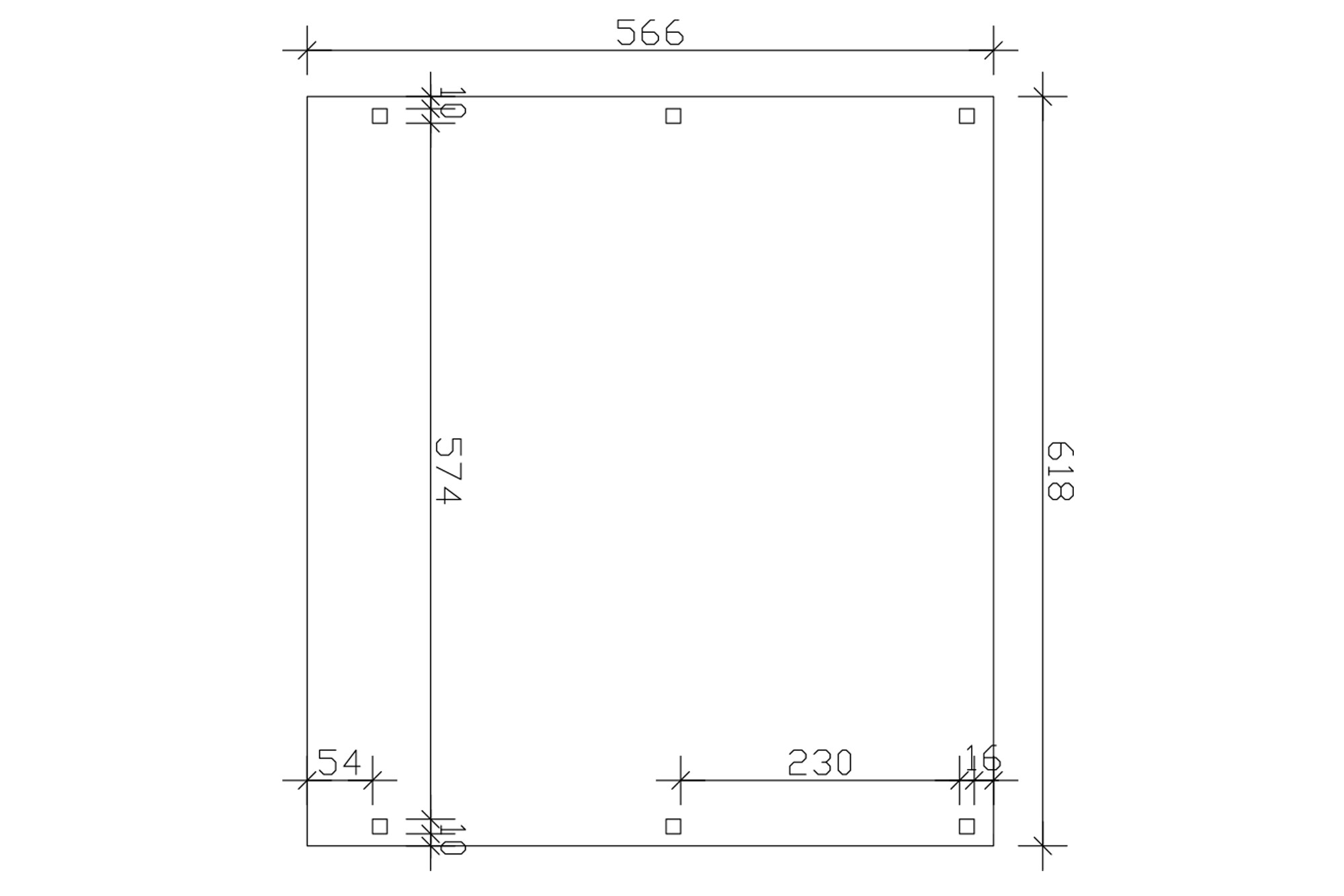 Carport Fichtelberg 618 x 566 cm, roof battens, untreated