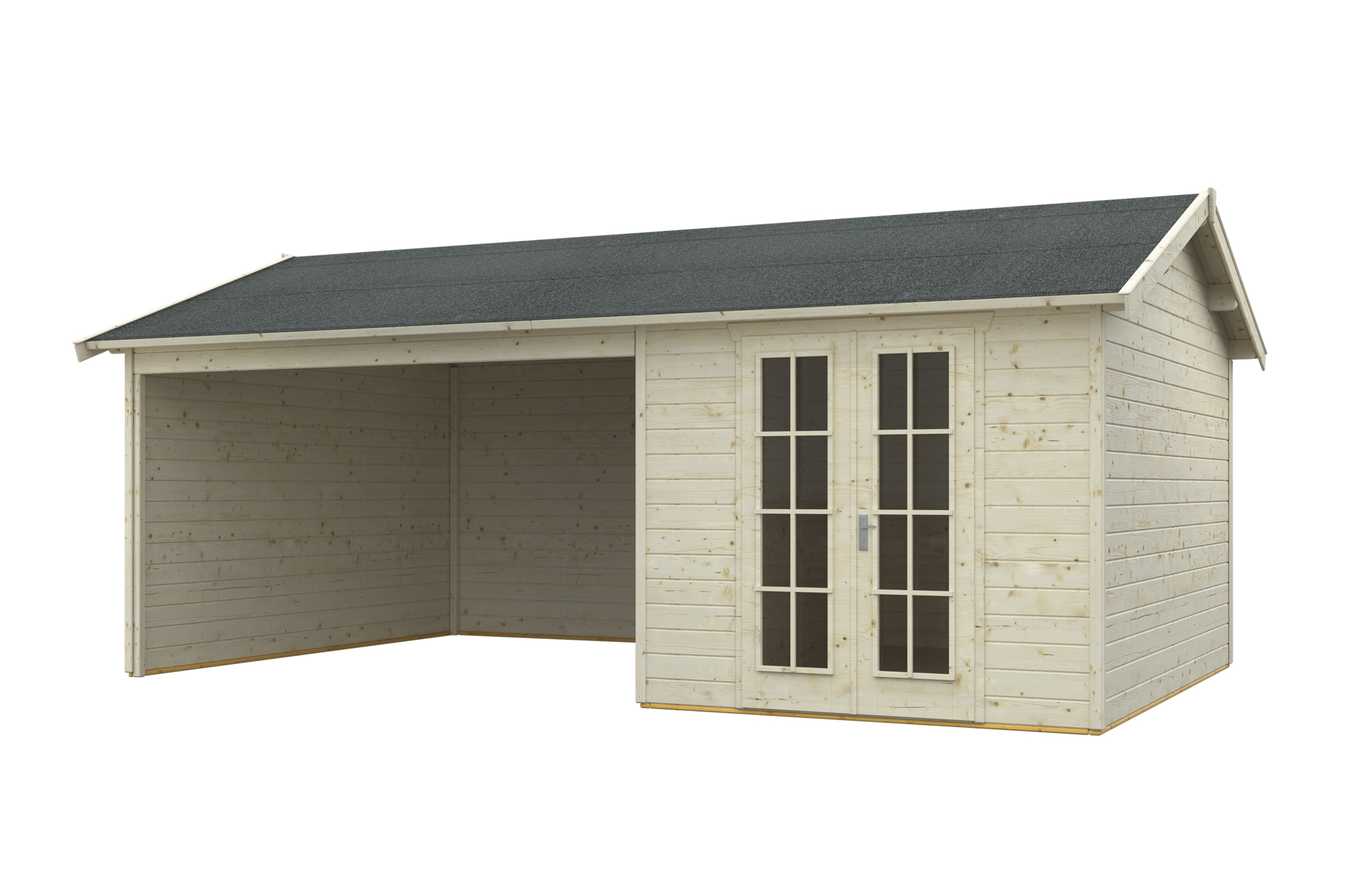 Gartenhaus Tilburg 613 x 380 cm, natur