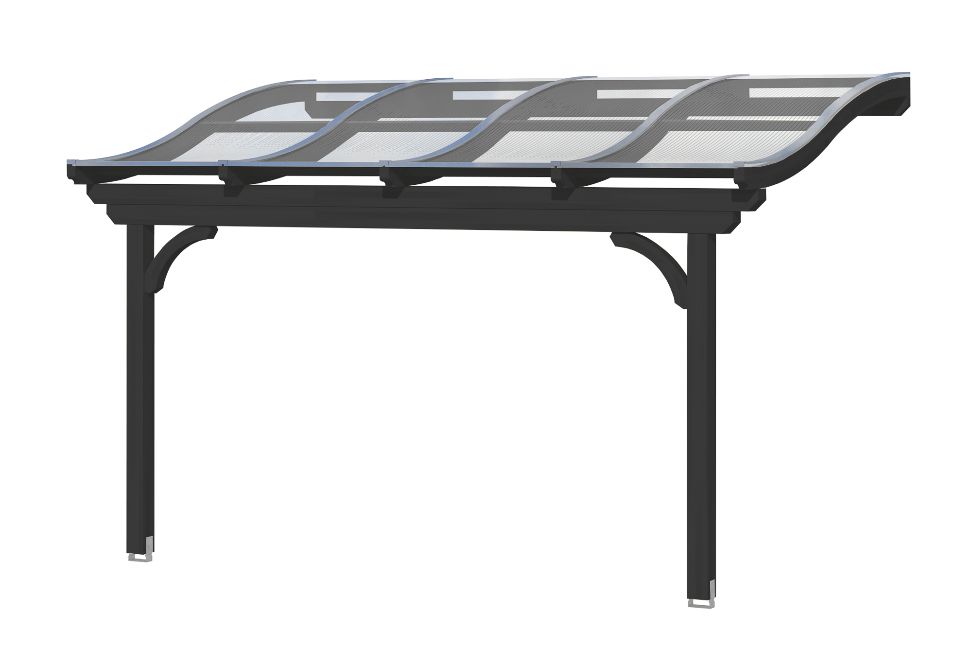 Produktbild: Terrassenüberdachung Verona, Breite 434 cm, farblich behandelt in anthrazit