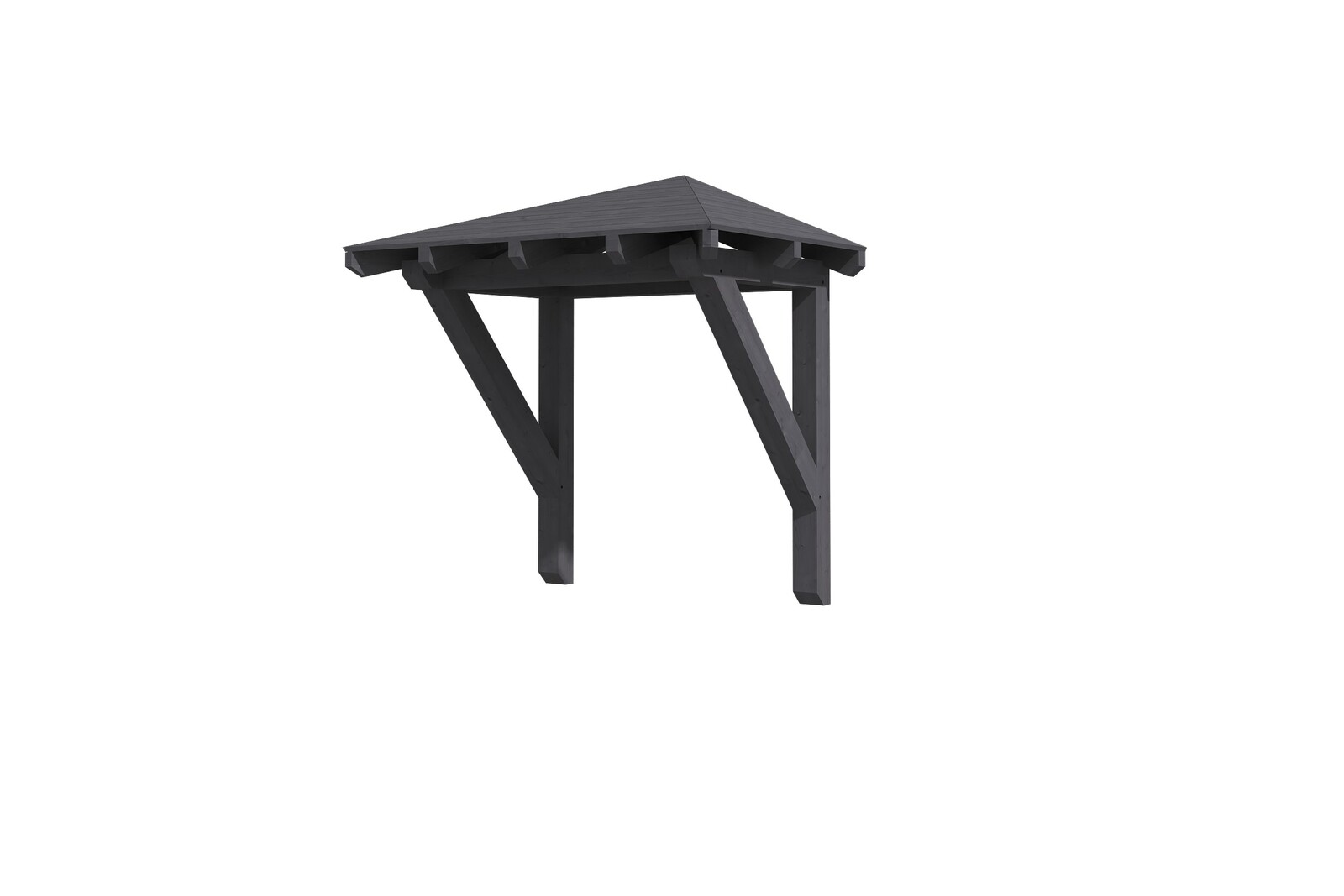 Vordach Wesel Typ 1, 188 x 126 cm, schiefergrau