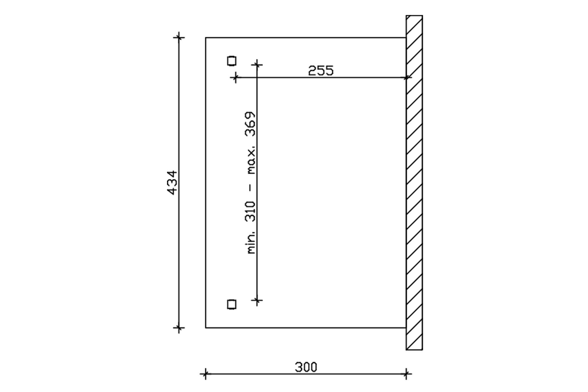Terrasoverkapping Ancona 434 x 300 cm, gelamineerd hout, gelakt in noten