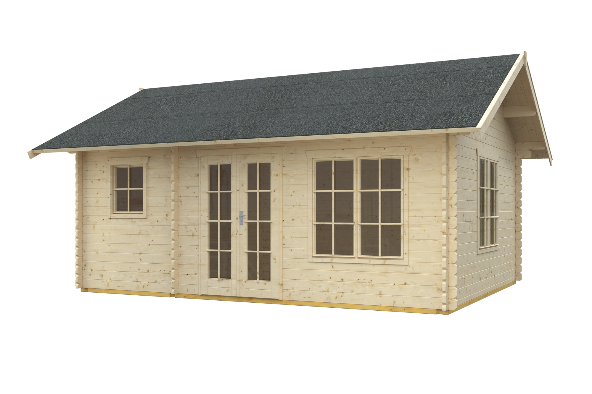 Abri de jardin ESBJERG 2, 420x560cm, 45mm, non traité