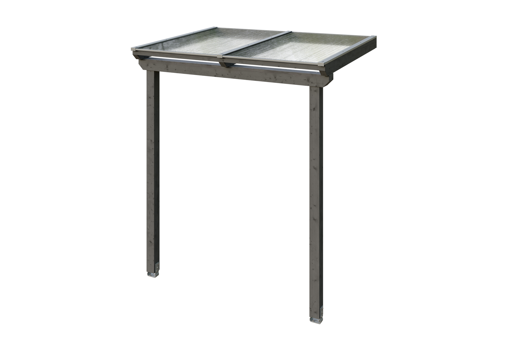 Produktbild: Vordach Anklam Typ 2, farblich behandelt in schiefergrau