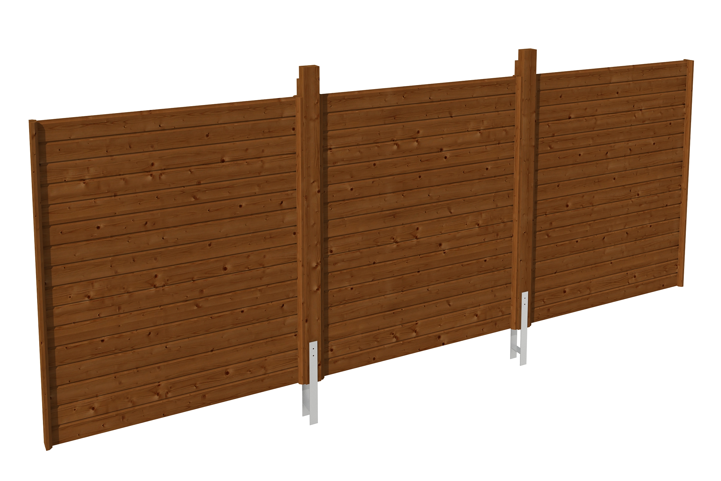 Rückwand Profilschalung 550x200cm,  nussbaum