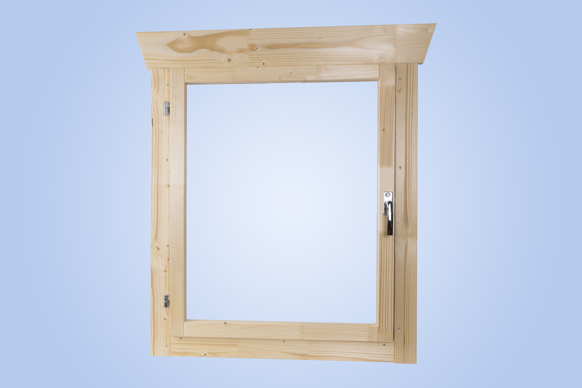 Fenster von innen, Darstellung ohne Sprossen