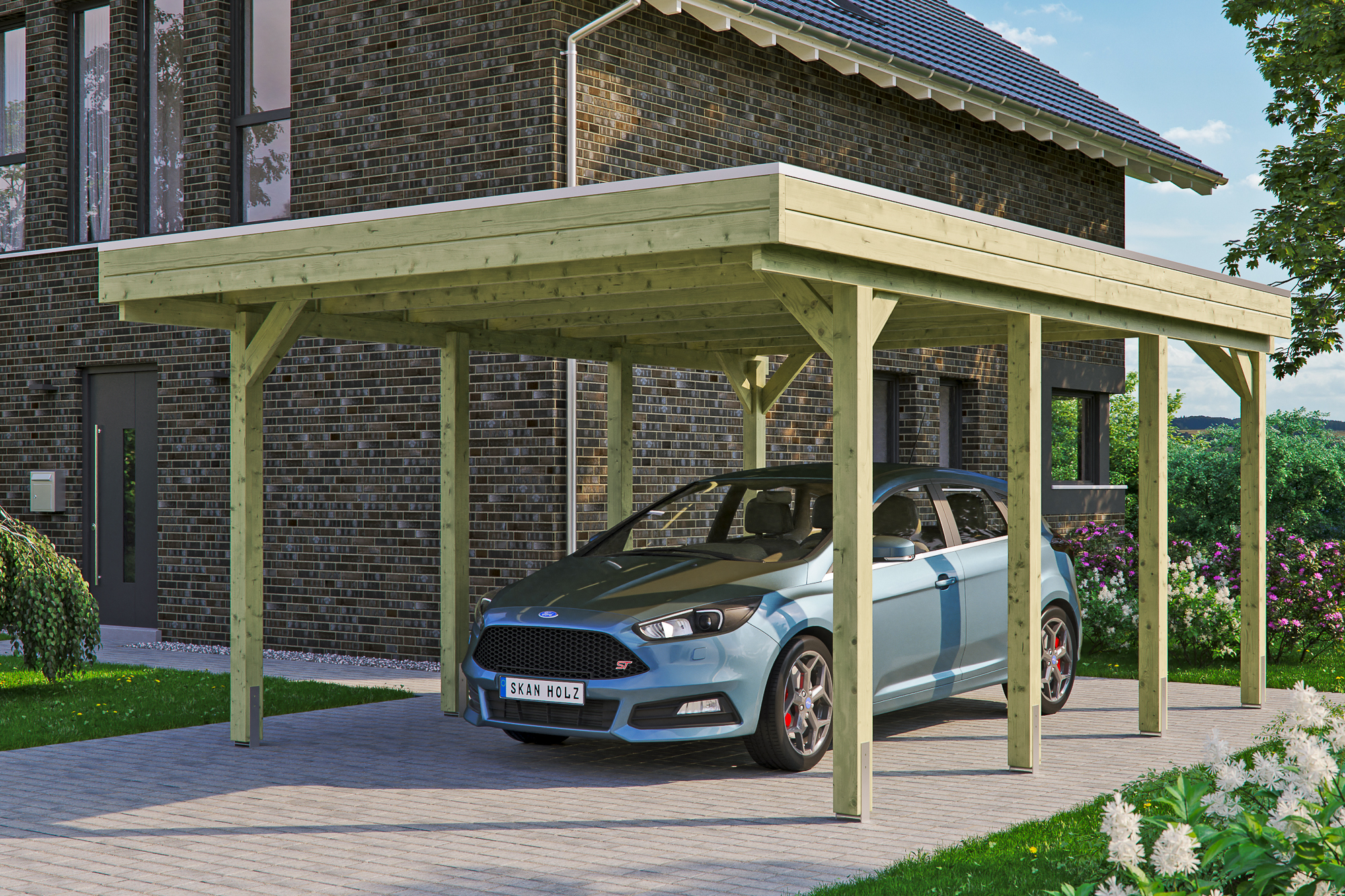 Ambientebild: Carport Friesland 397 x 555 cm