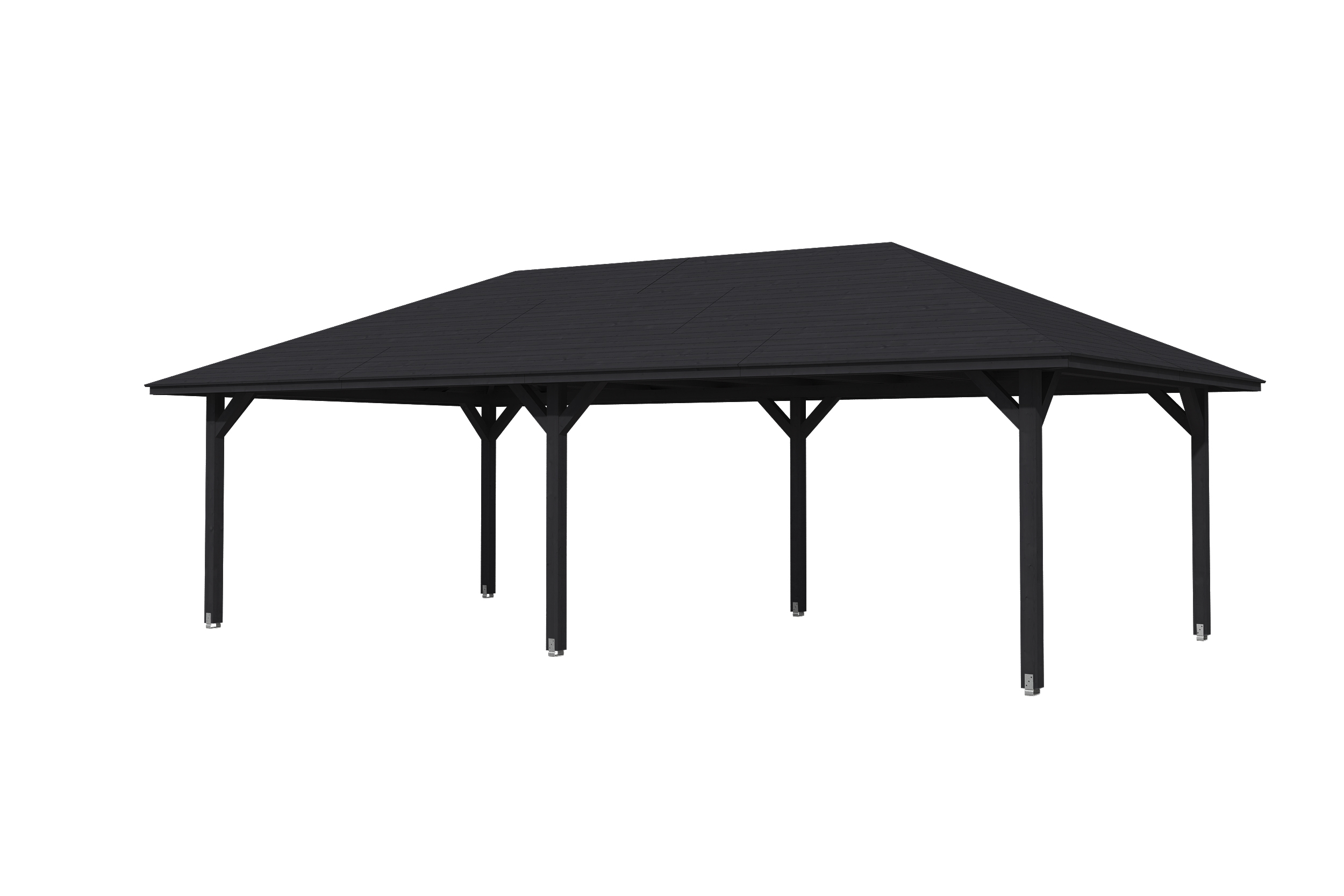 Produktbild: Pavillon Orleans 3, farblich behandelt in anthrazit