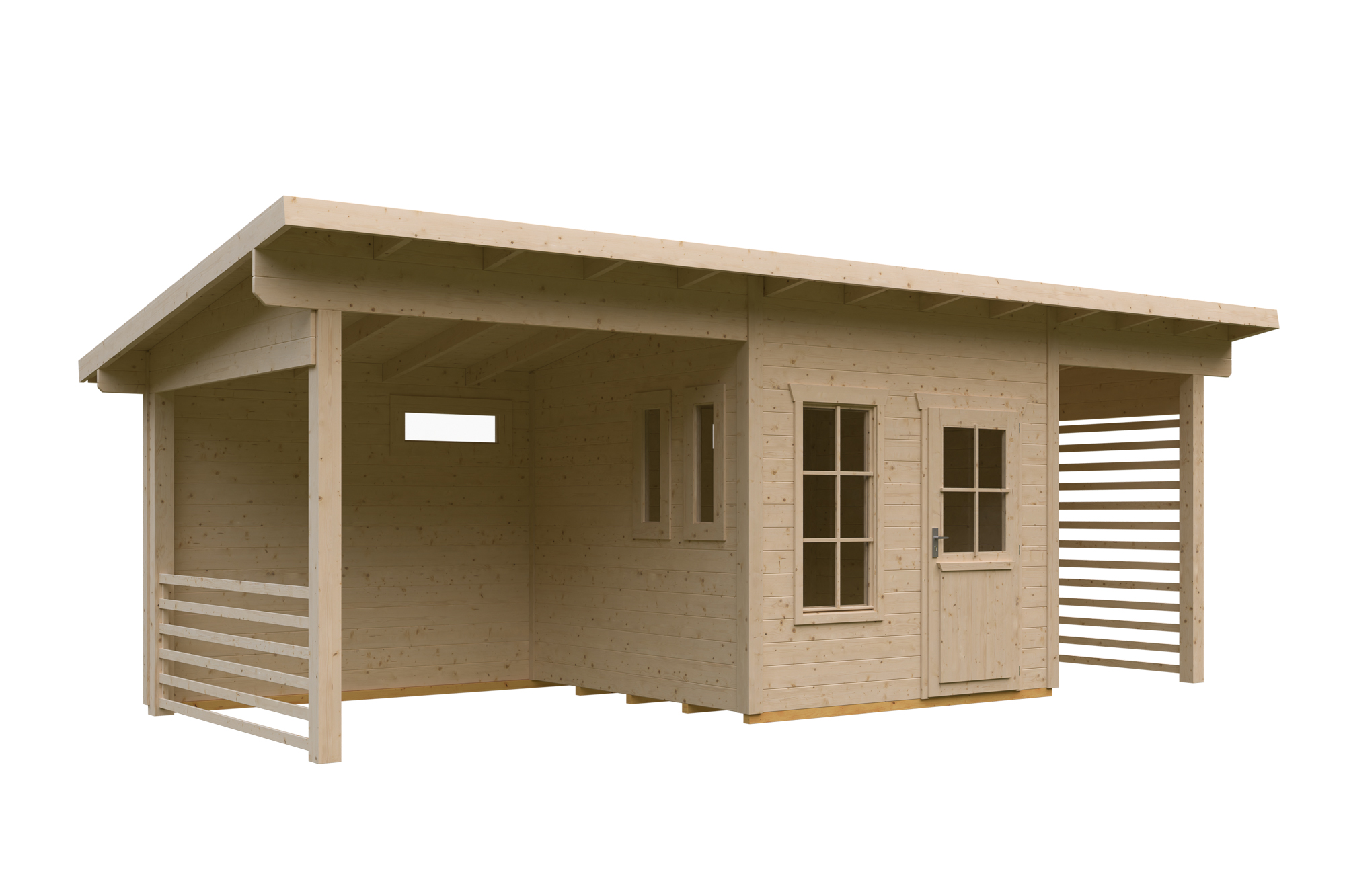 Abri de jardin NAMUR, 690 x 250 cm, 28mm, non traité