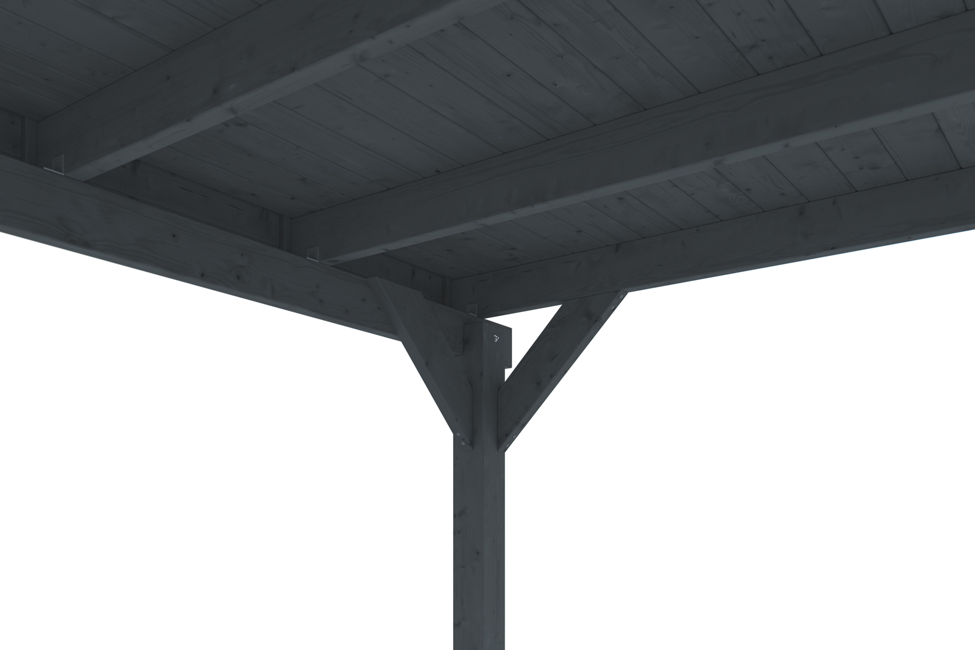 Carport Friesland 546 x 555 cm, met EPDM dak, antraciet
