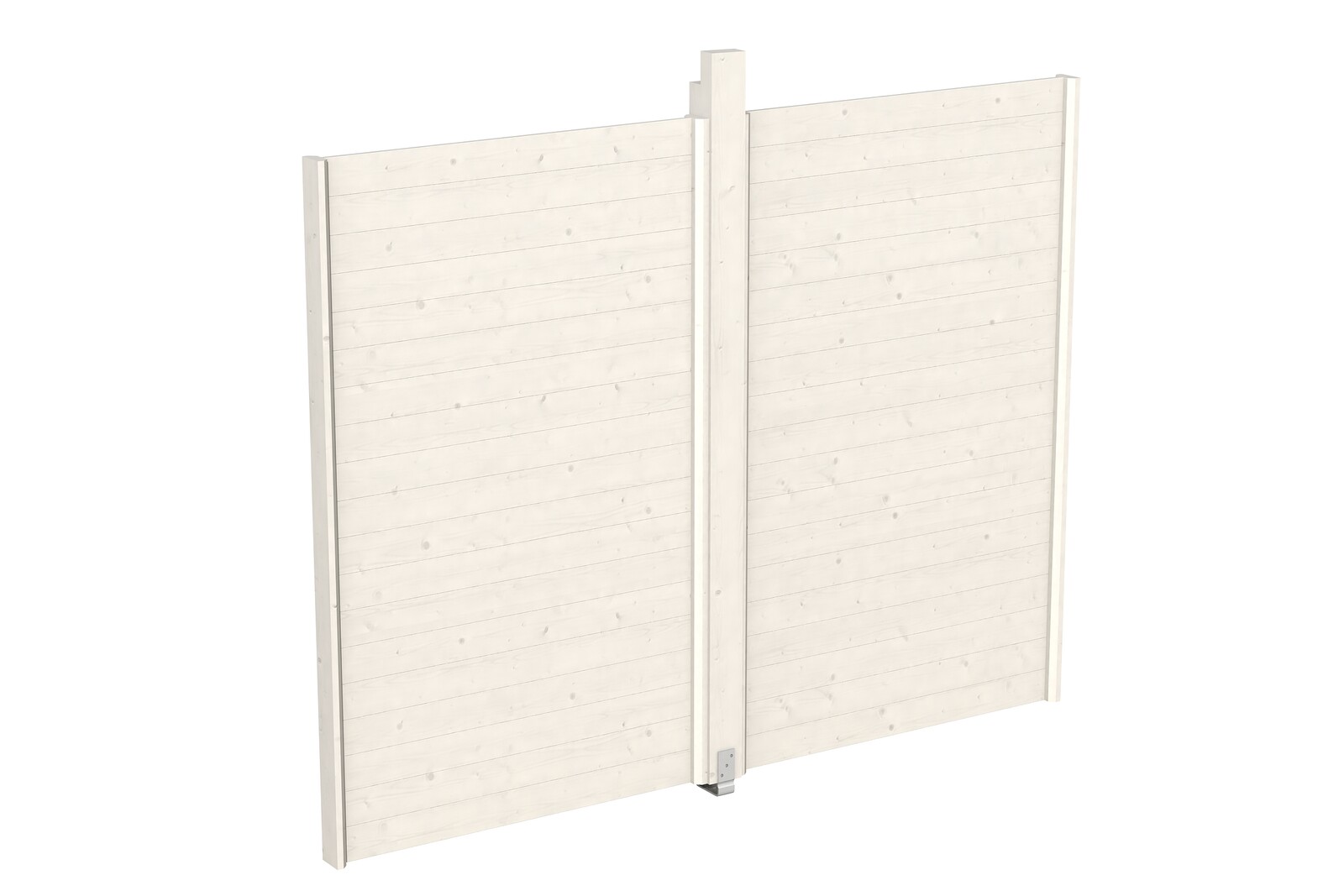 Paroi TOULOUSE 270 x 209 cm, bois d'épinette, traitement coloré blanc