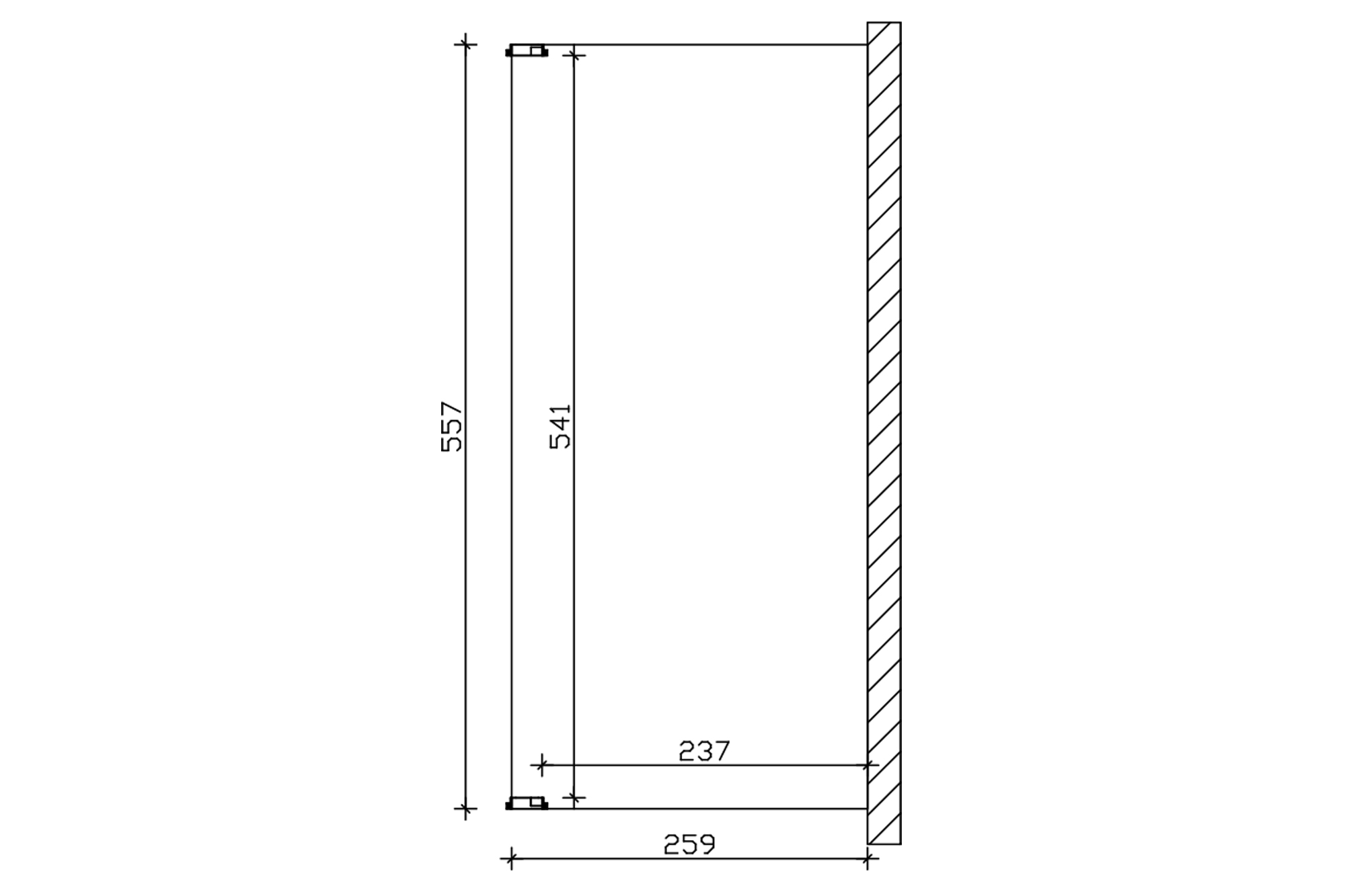 Terrasoverkapping Novara 557 x 259 cm, gelamineerd hout, onbehandeld