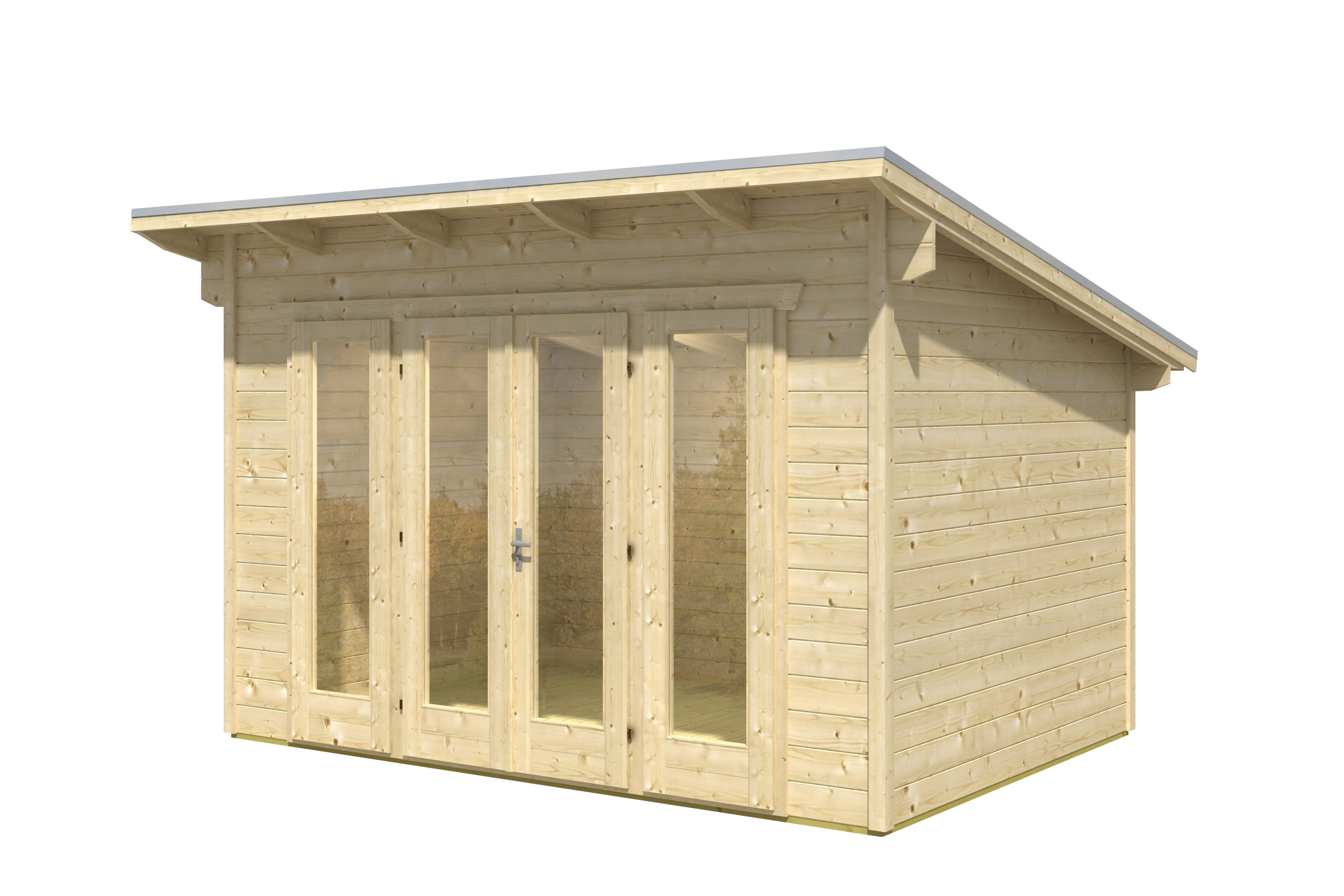 Gartenhaus Ostende 1, 350 x 250 cm, natur