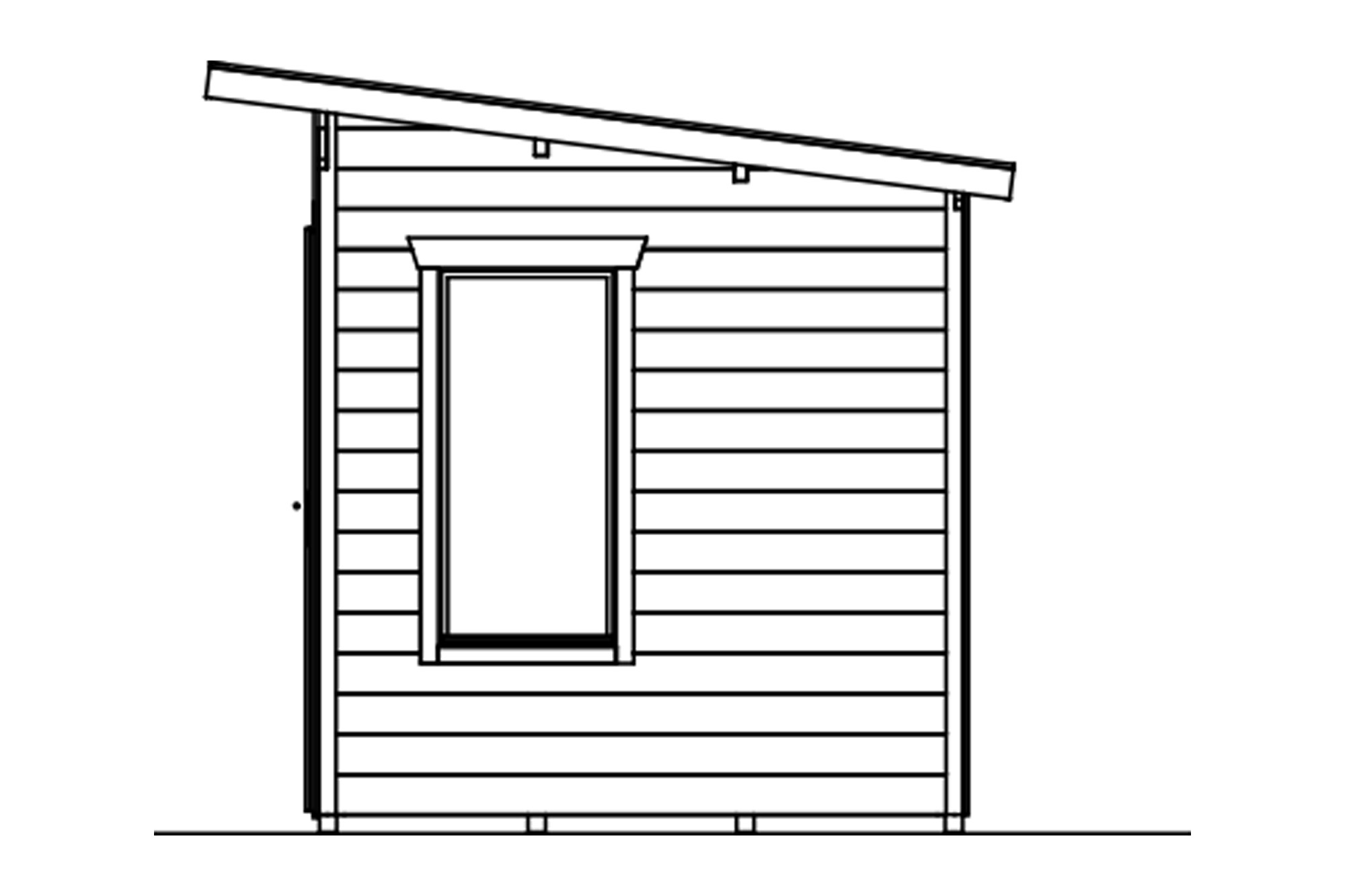 Abri de jardin Solna, 300 x 215 cm, non traité