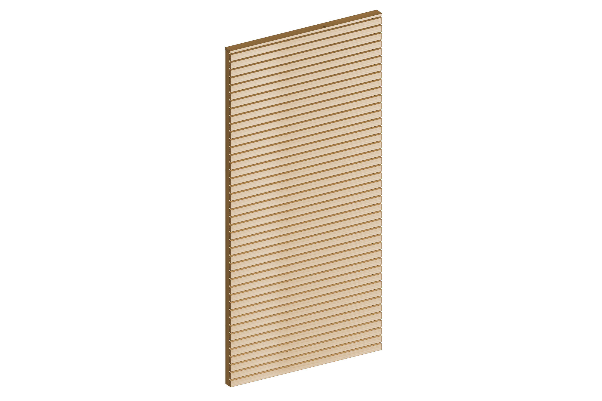 Side wall made of slats 101 x 217 cm, spruce, natural