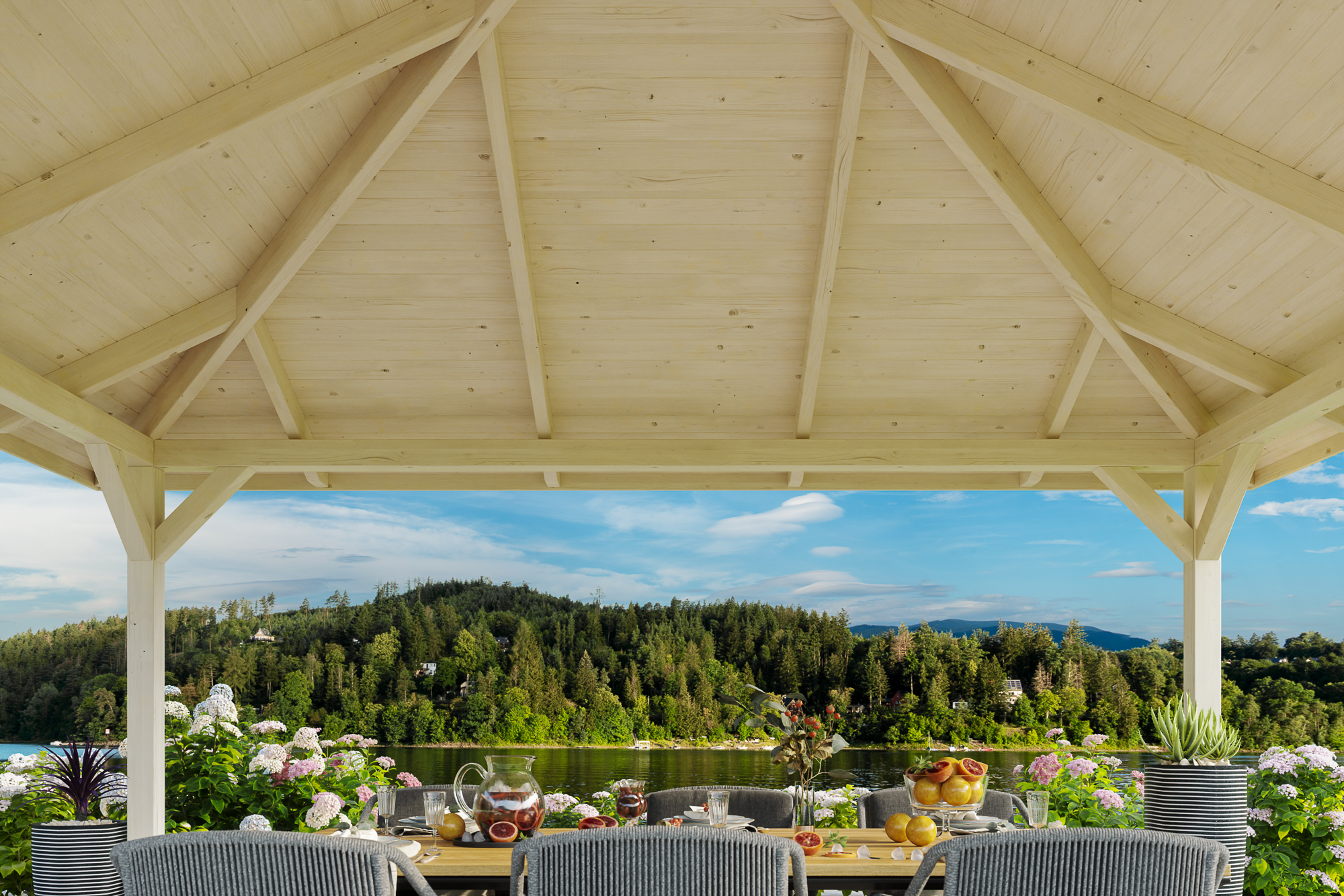 Detailbild: Innenansicht Pavillon Cannes 3, farblich unbehandelt