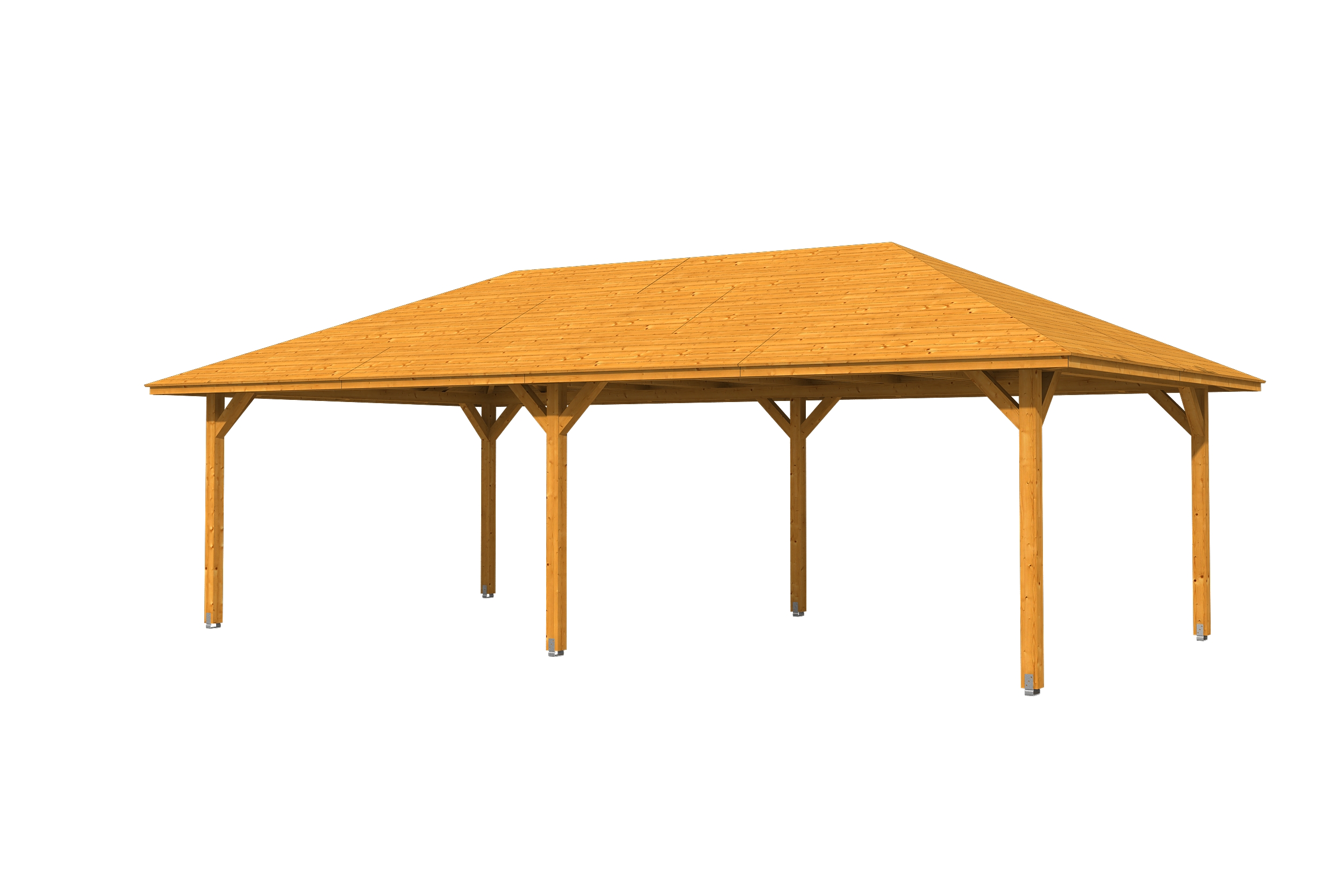 Gazebo Orleans 3, glulam, pre-treated light oak