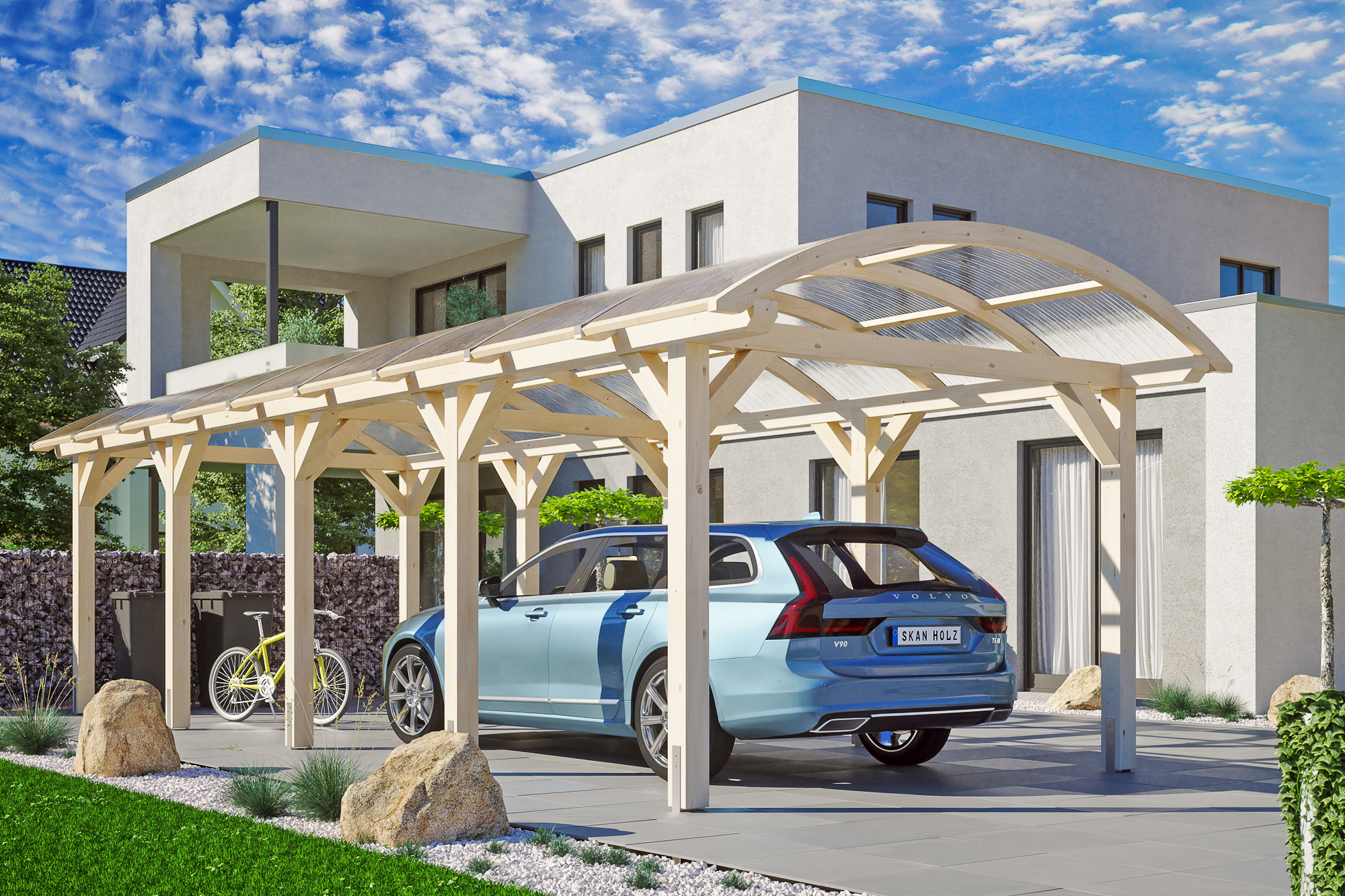 Ambientebild: Carport Franken 376 x 969 cm