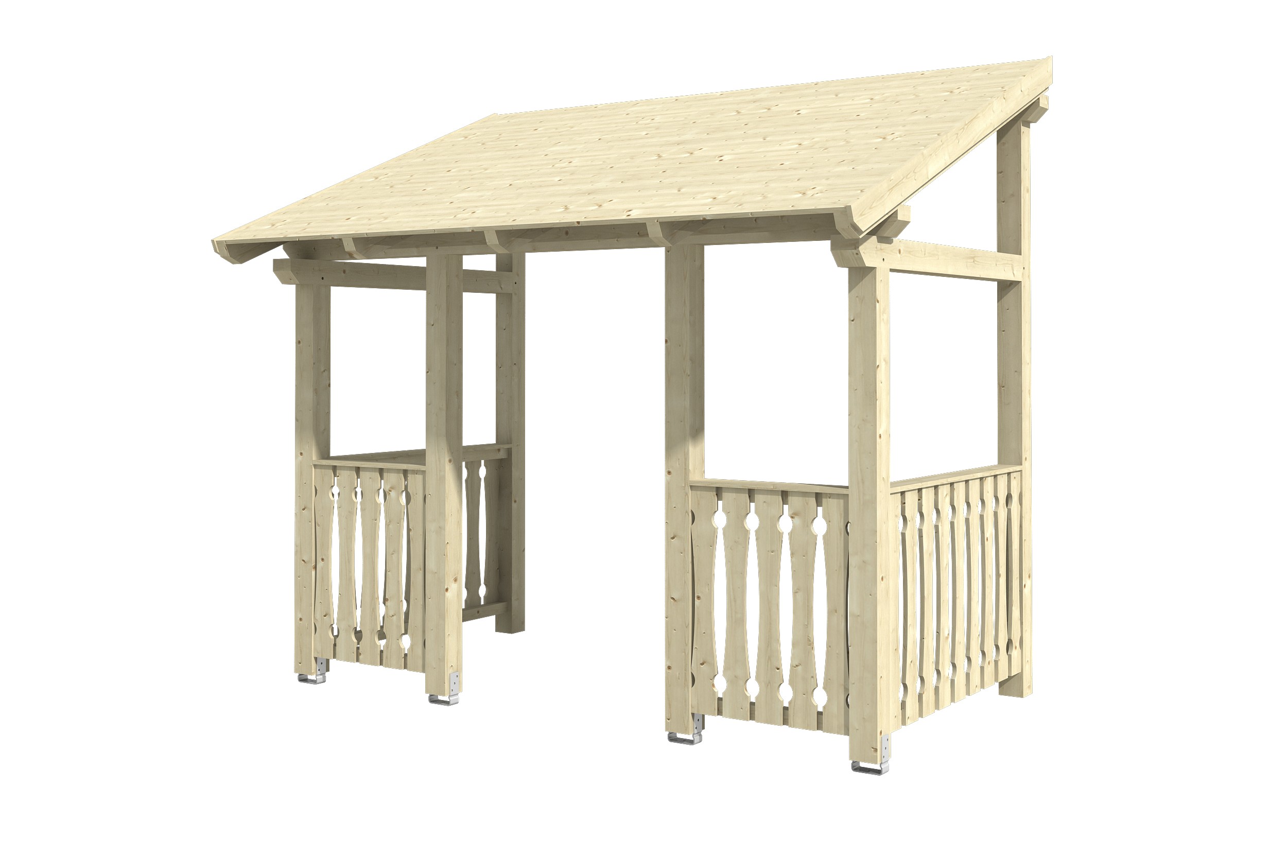 Vordach Paderborn Typ 8, 336 x 202 cm, natur