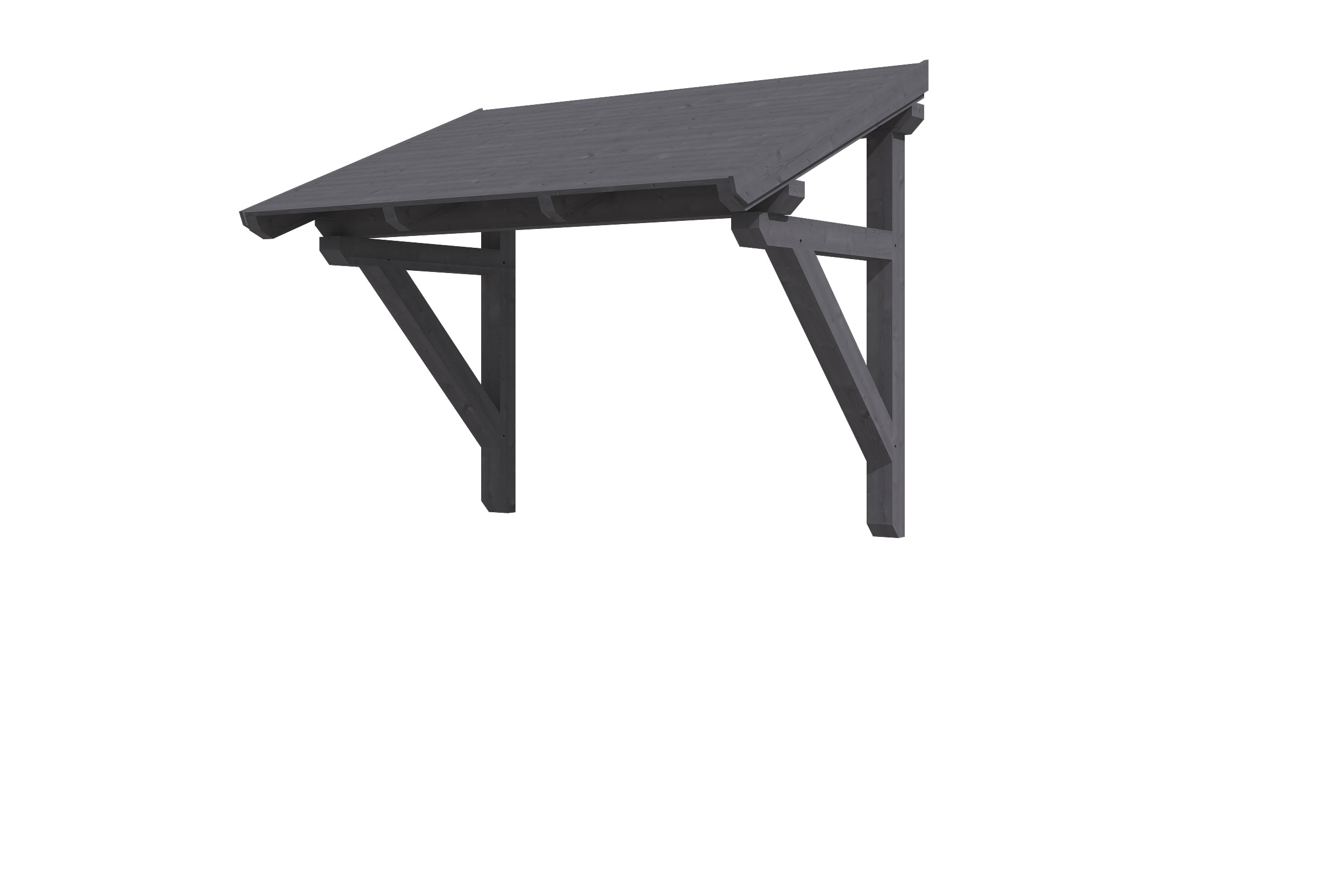 Vordach Paderborn Typ 1, 242 x 156 cm, schiefergrau