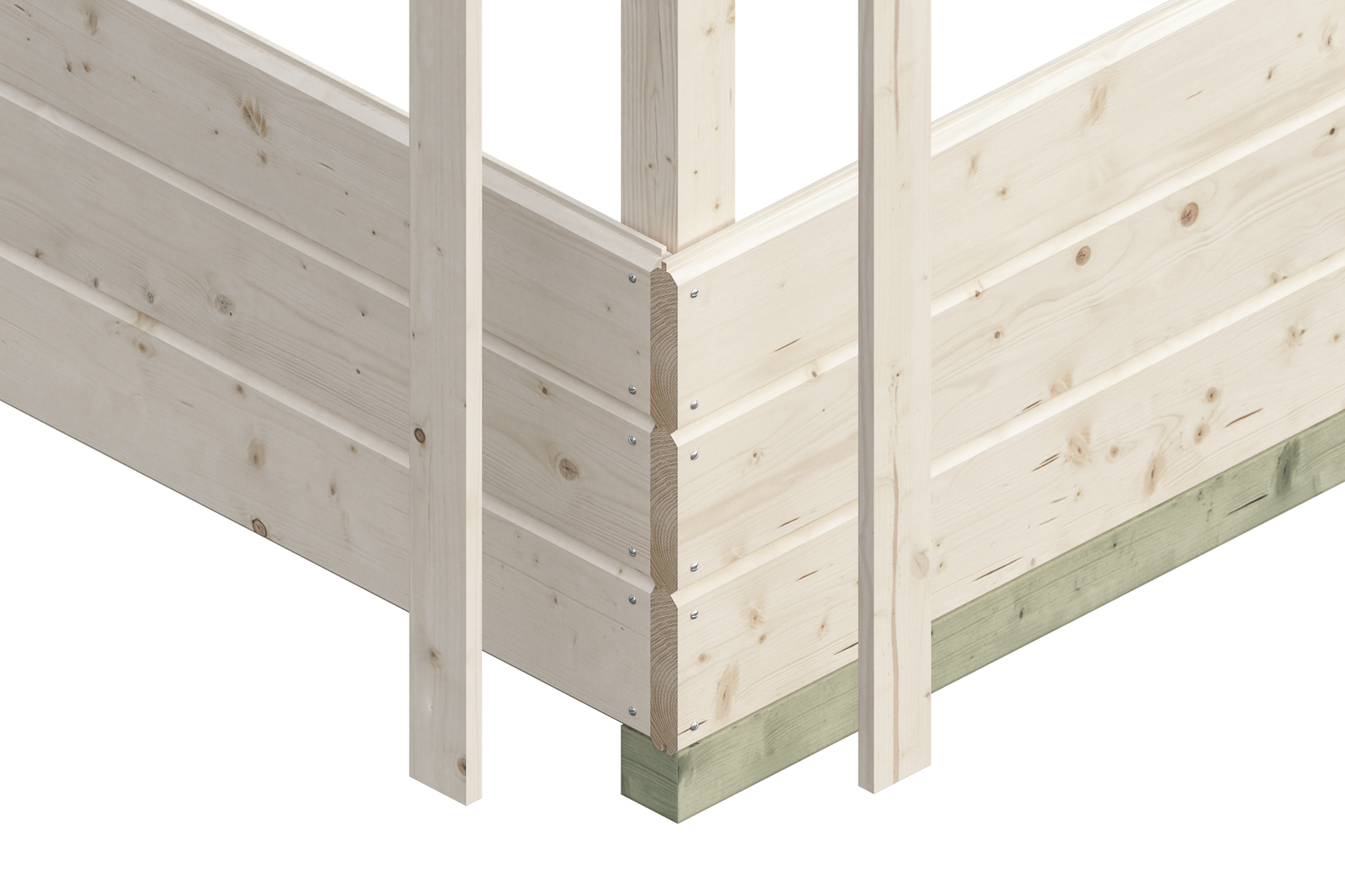 Abri de jardin DELFT 250x250cm, 28mm, non traité