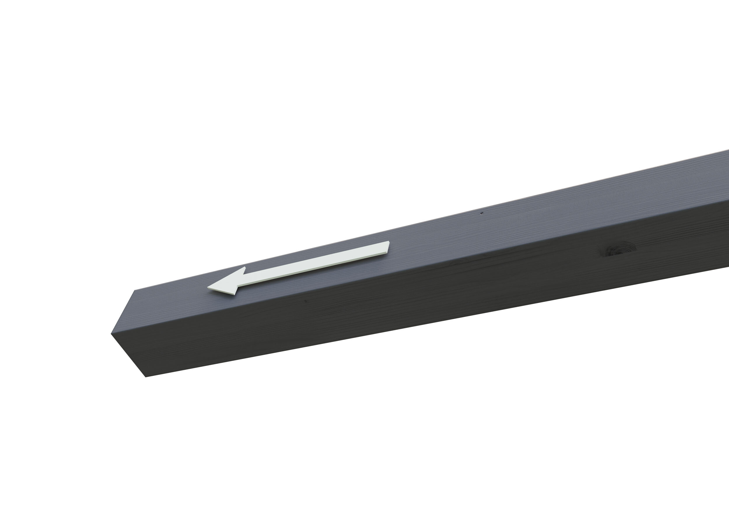 Replacement post for higher entrance, 11,5x11,5cm, by 20cm to length of 240cm, colour pre-treated in anthracite