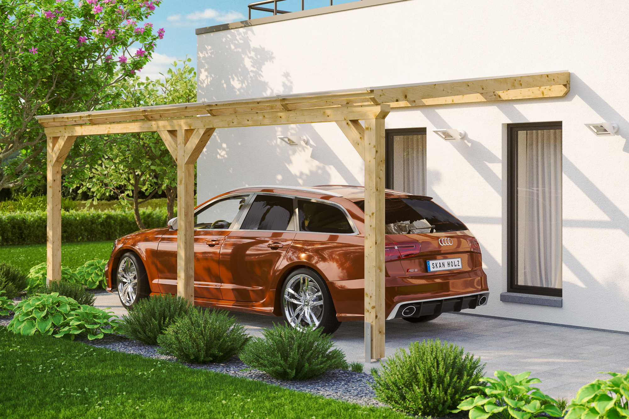 Ambientebild: Carport Vogtland 300 x 541 cm