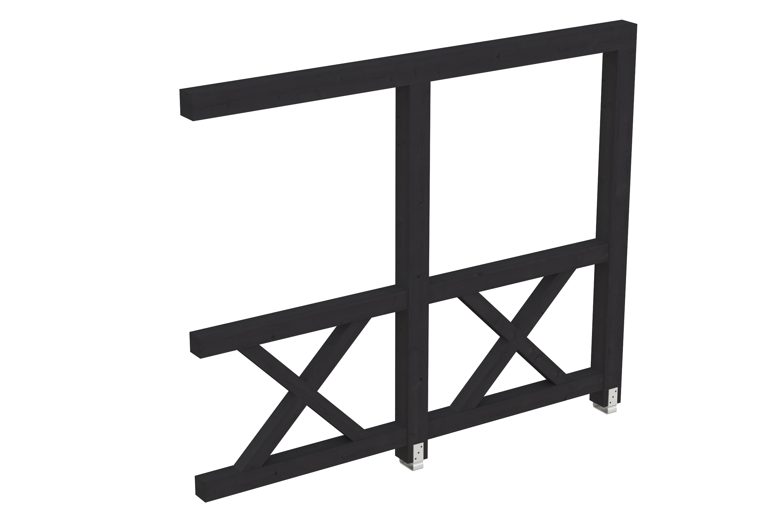 Produktbild: Andreaskreuz-Seitenwand, Tiefe 255 cm