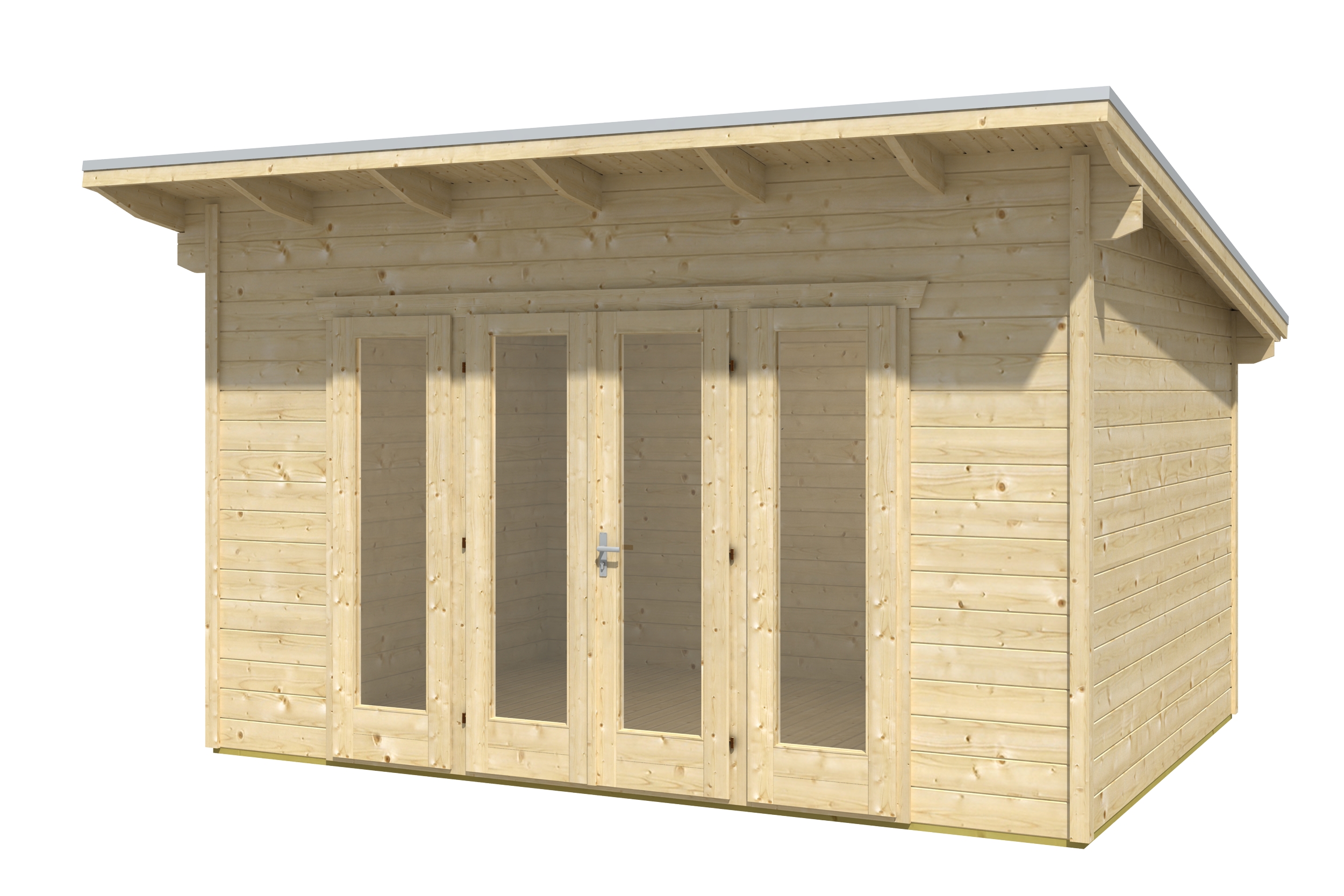 Gartenhaus Ostende 2, 400 x 300 cm, natur