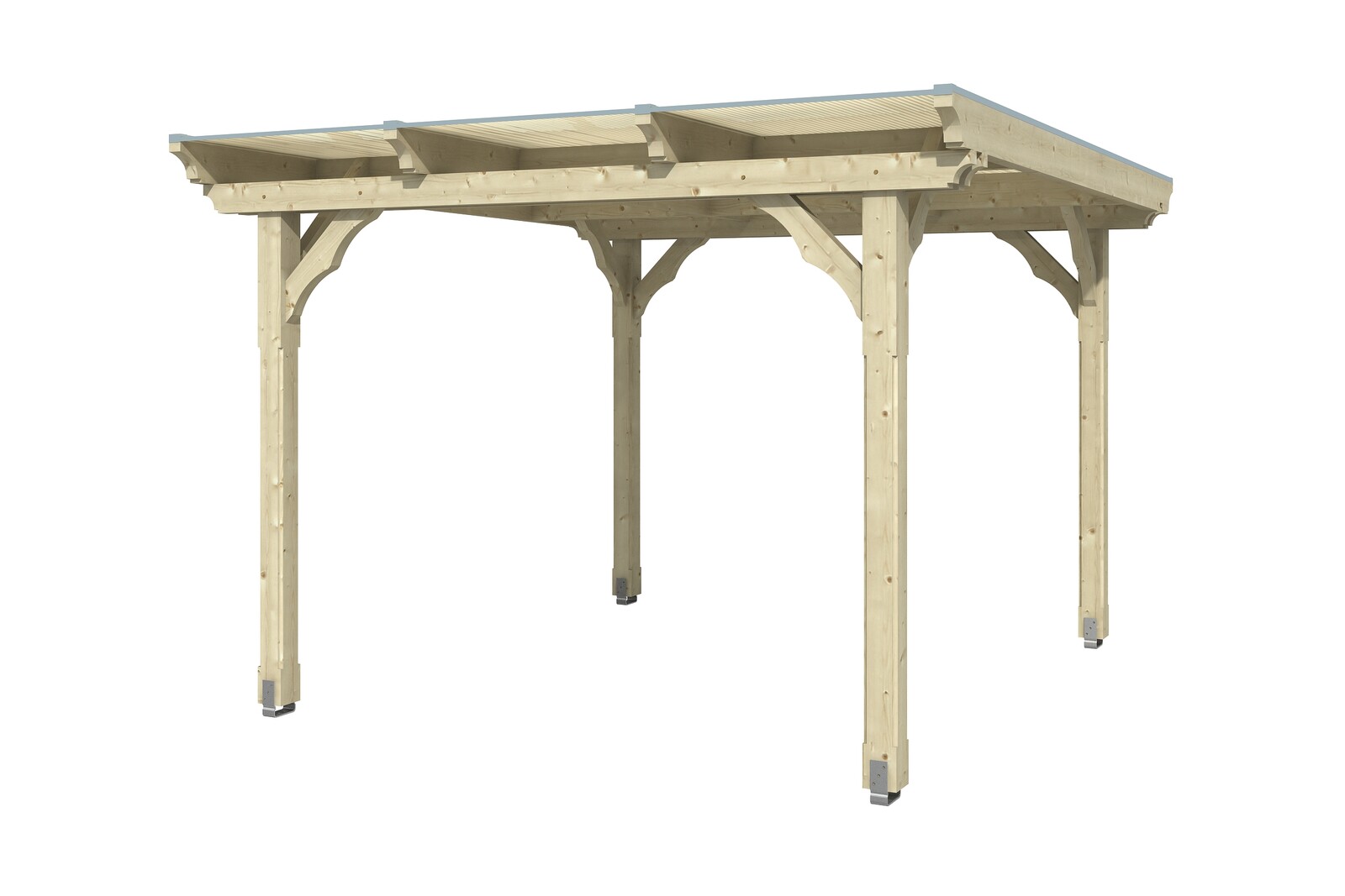 Gazebo Marseille 327x350cm, glulam, untreated