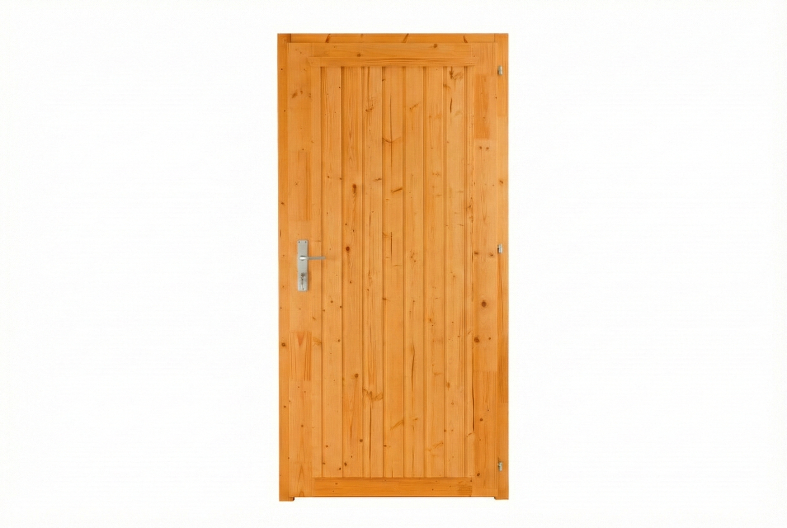 Single door for carports 98 x 198 cm, colour pre-treated in light oak