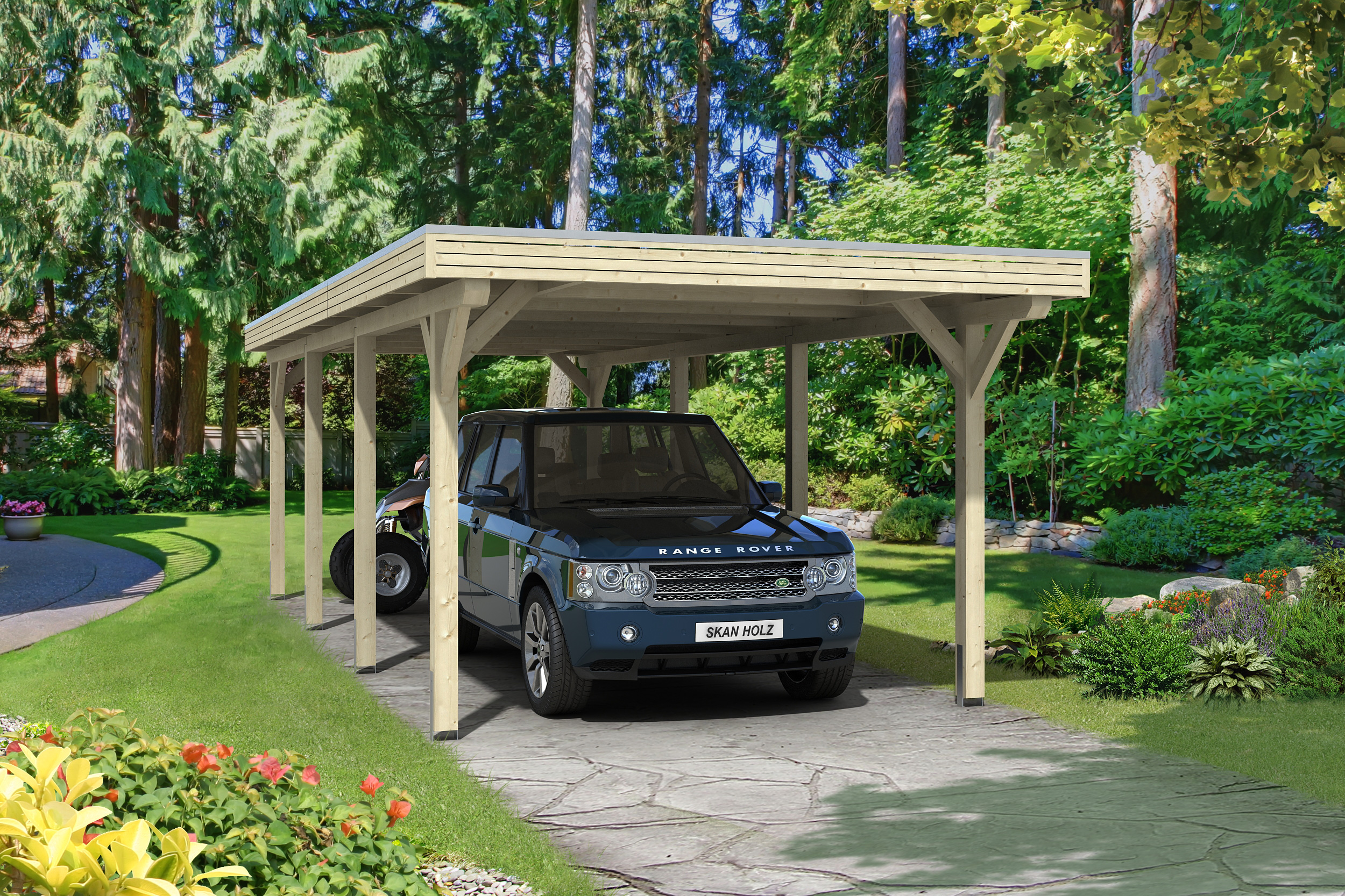 Ambientebild: Carport Spessart 355 x 846 cm